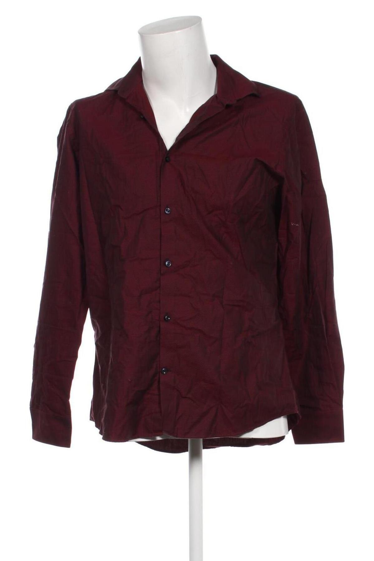 Ανδρικό πουκάμισο PETRIFUN, Μέγεθος L, Χρώμα Κόκκινο, Τιμή 11,36 €