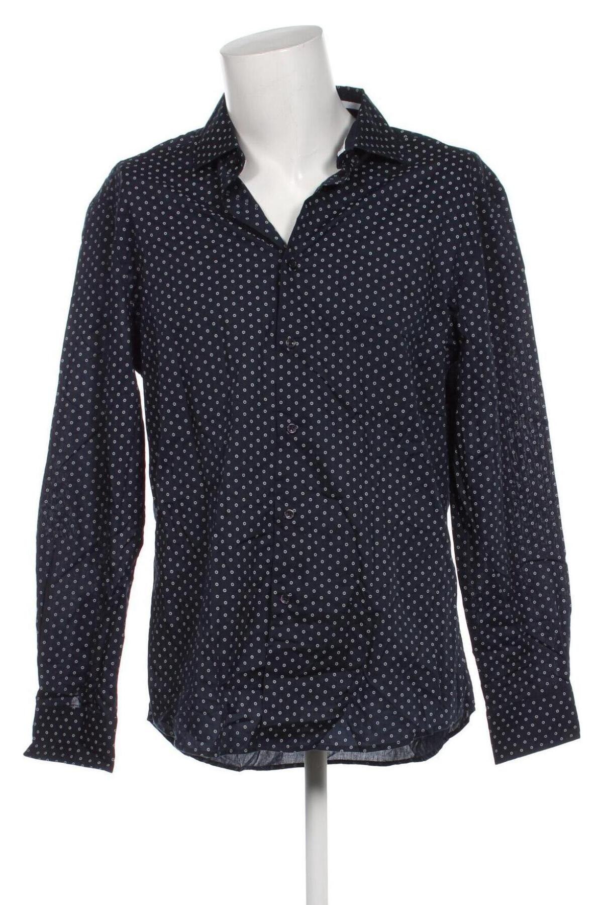Ανδρικό πουκάμισο Portonova, Μέγεθος XL, Χρώμα Μπλέ, Τιμή 10,23 €