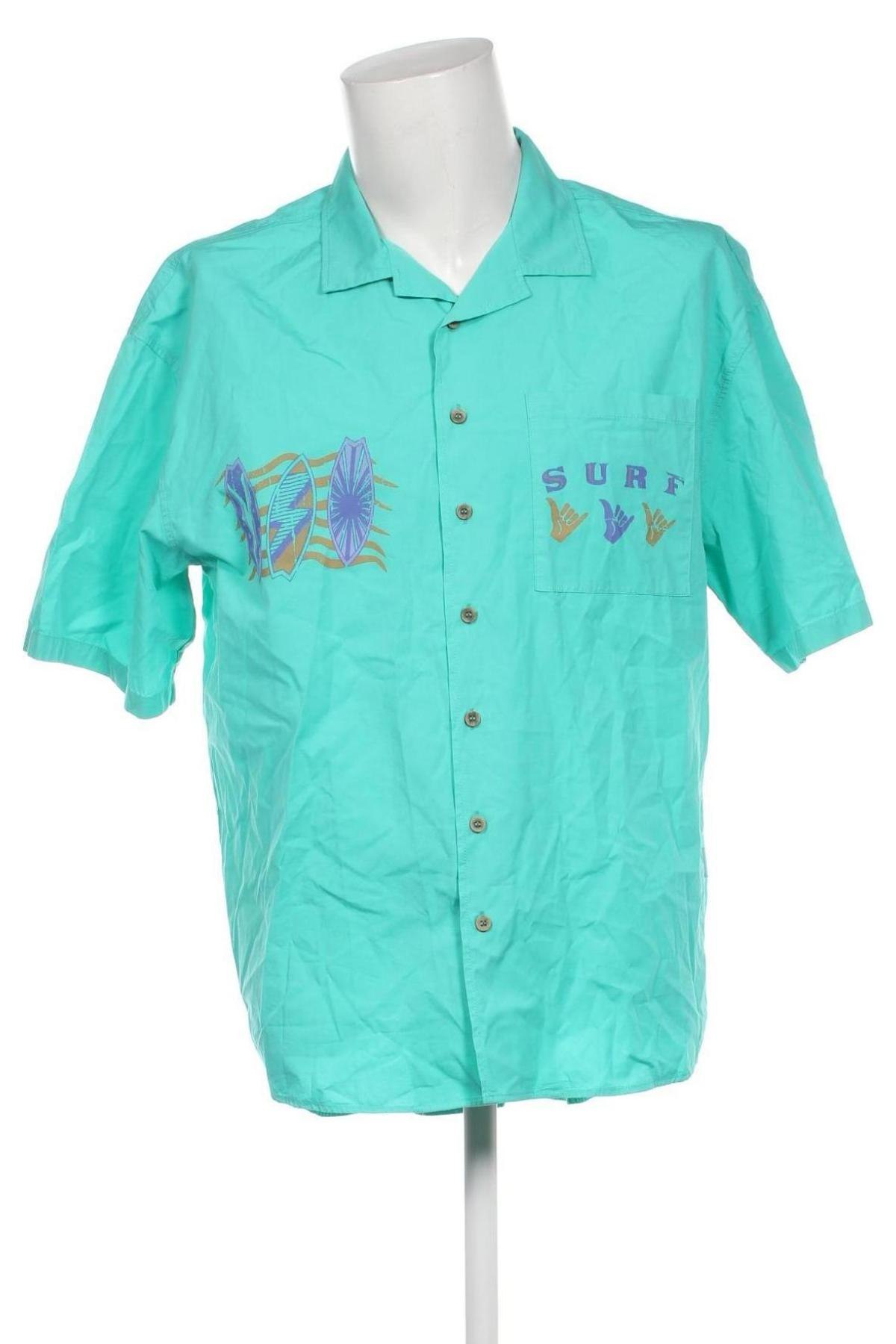 Herrenhemd Quiksilver, Größe L, Farbe Grün, Preis 15,88 €