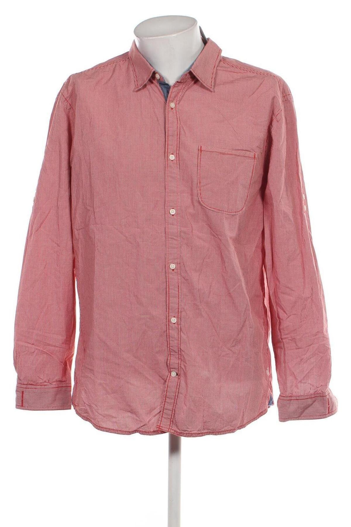 Ανδρικό πουκάμισο S.Oliver, Μέγεθος XXL, Χρώμα Κόκκινο, Τιμή 21,03 €