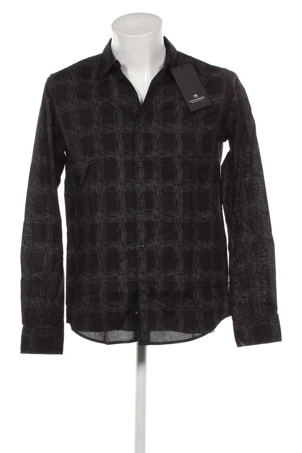 Ανδρικό πουκάμισο Scotch & Soda, Μέγεθος M, Χρώμα Μαύρο, Τιμή 82,99 €