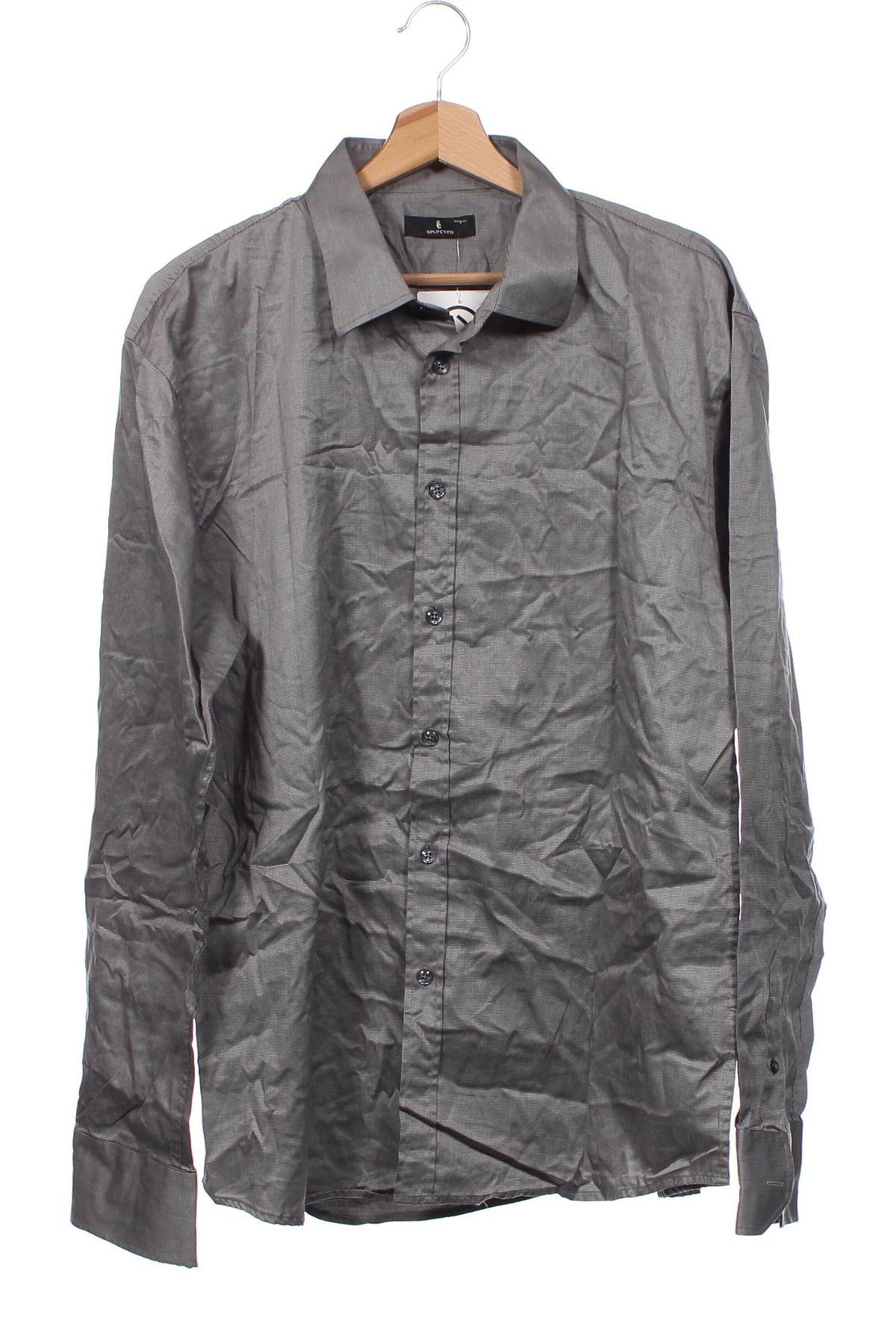 Herrenhemd Selected, Größe XXL, Farbe Grau, Preis € 11,10