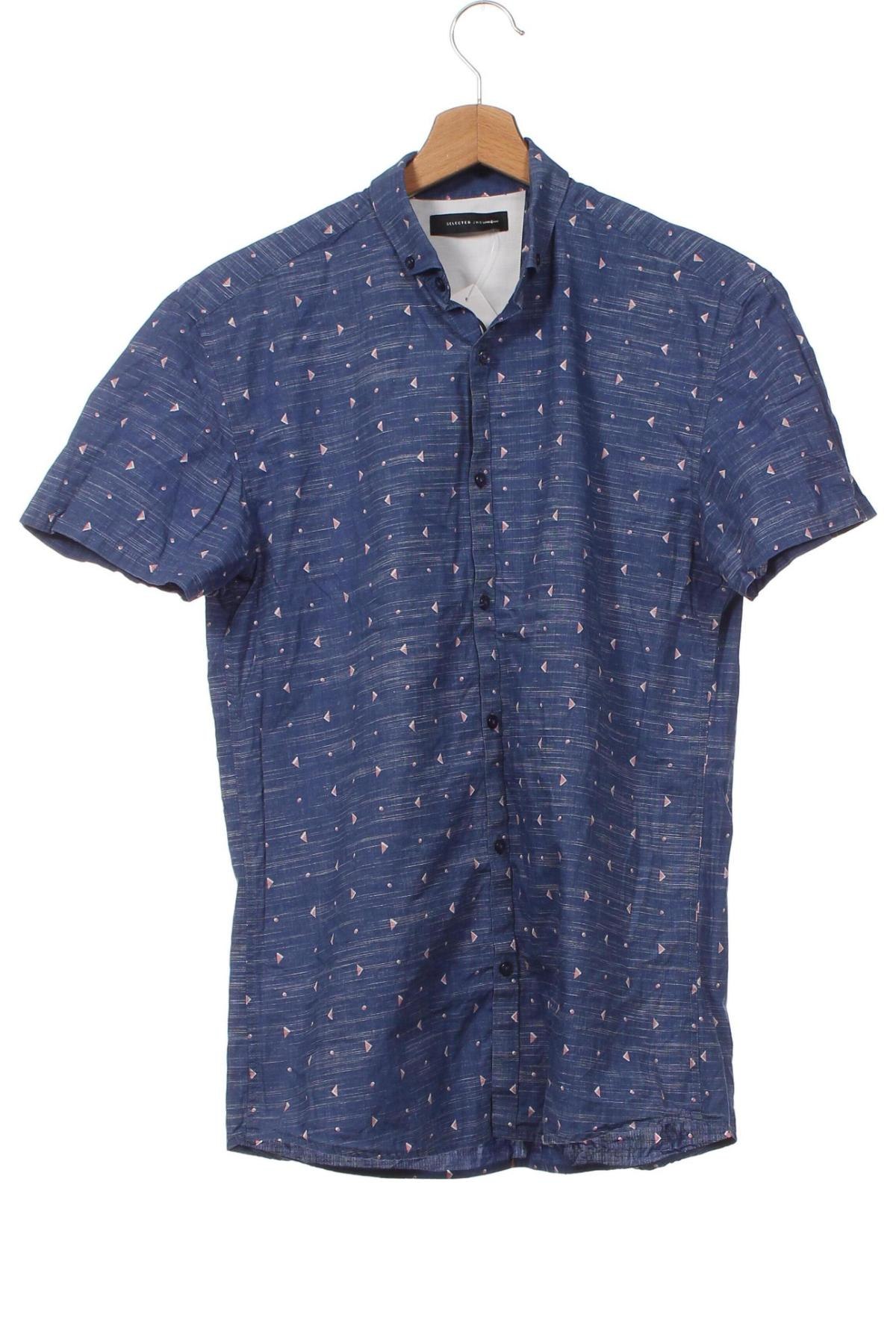 Herrenhemd Selected Homme, Größe S, Farbe Blau, Preis 7,68 €