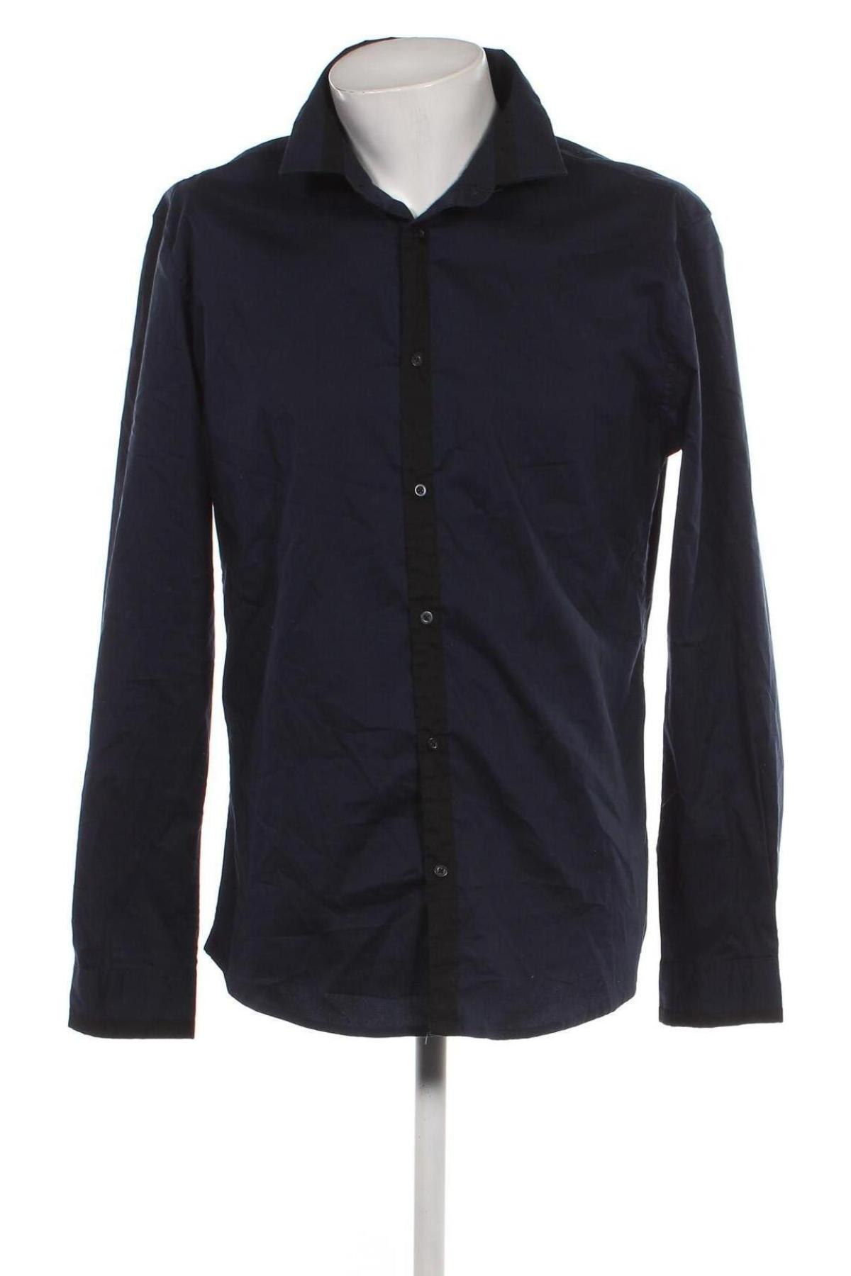 Ανδρικό πουκάμισο Smog, Μέγεθος L, Χρώμα Μπλέ, Τιμή 9,69 €