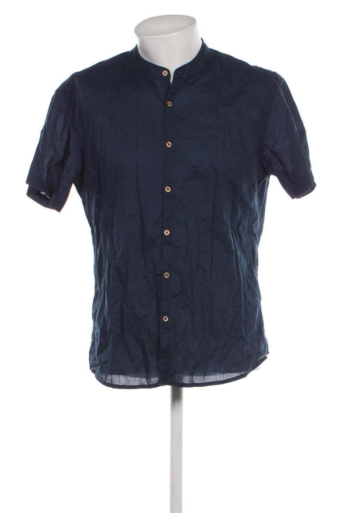 Ανδρικό πουκάμισο Smog, Μέγεθος L, Χρώμα Μπλέ, Τιμή 15,00 €