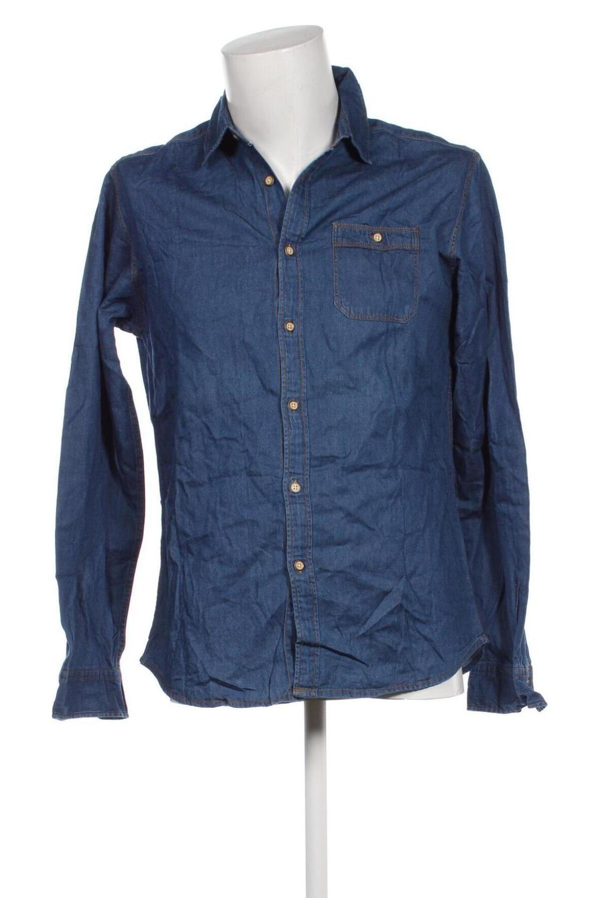 Ανδρικό πουκάμισο Springfield, Μέγεθος L, Χρώμα Μπλέ, Τιμή 21,03 €