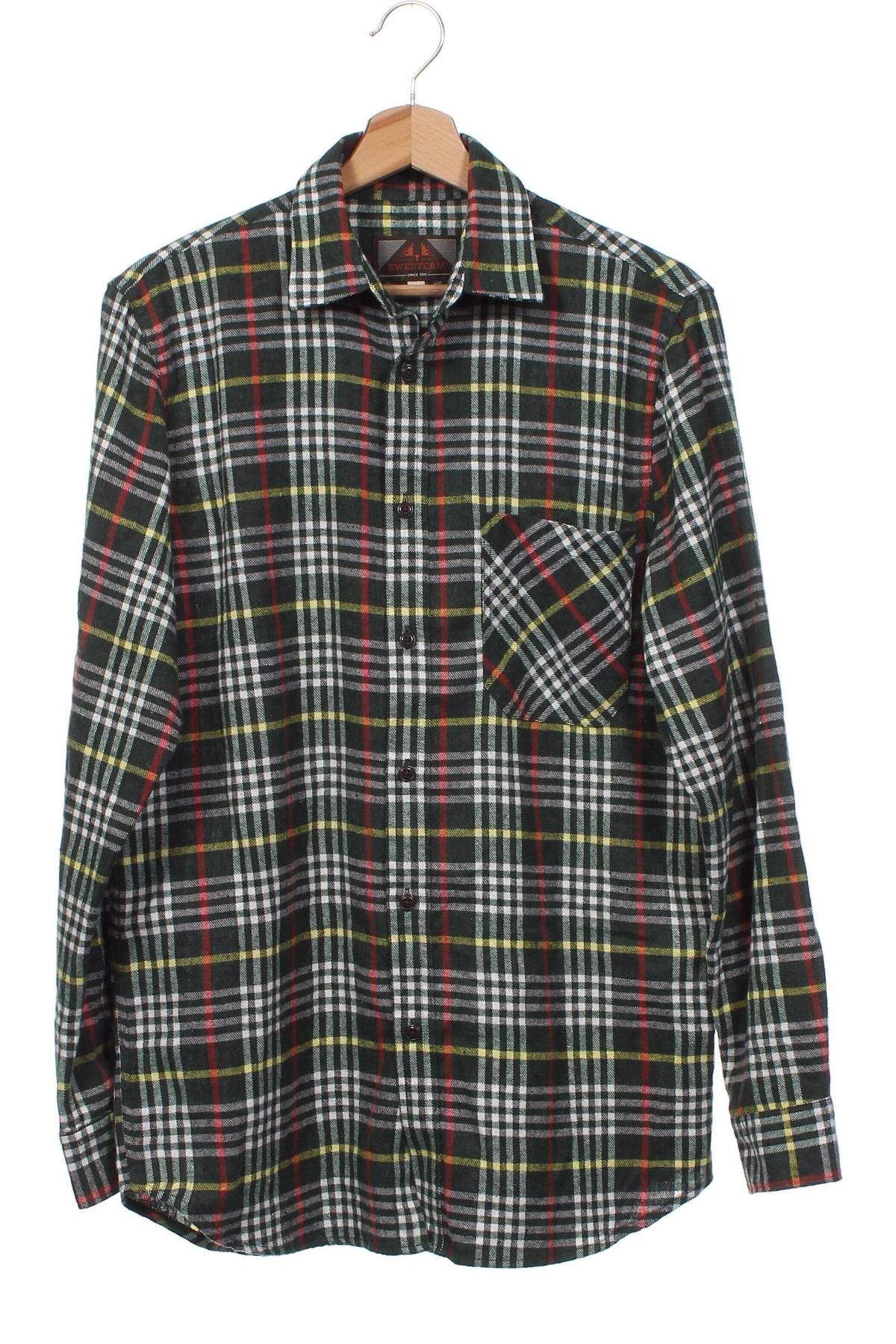 Ανδρικό πουκάμισο Swedteam, Μέγεθος S, Χρώμα Πράσινο, Τιμή 3,54 €