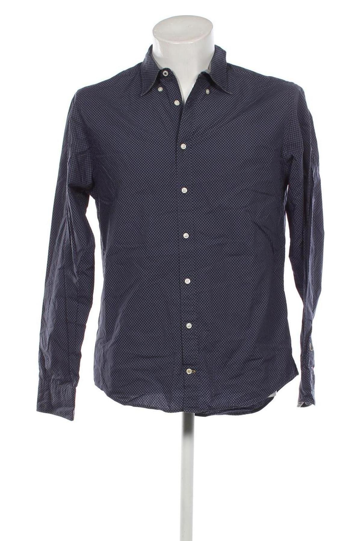 Мъжка риза Tommy Hilfiger, Размер M, Цвят Син, Цена 75,00 лв.