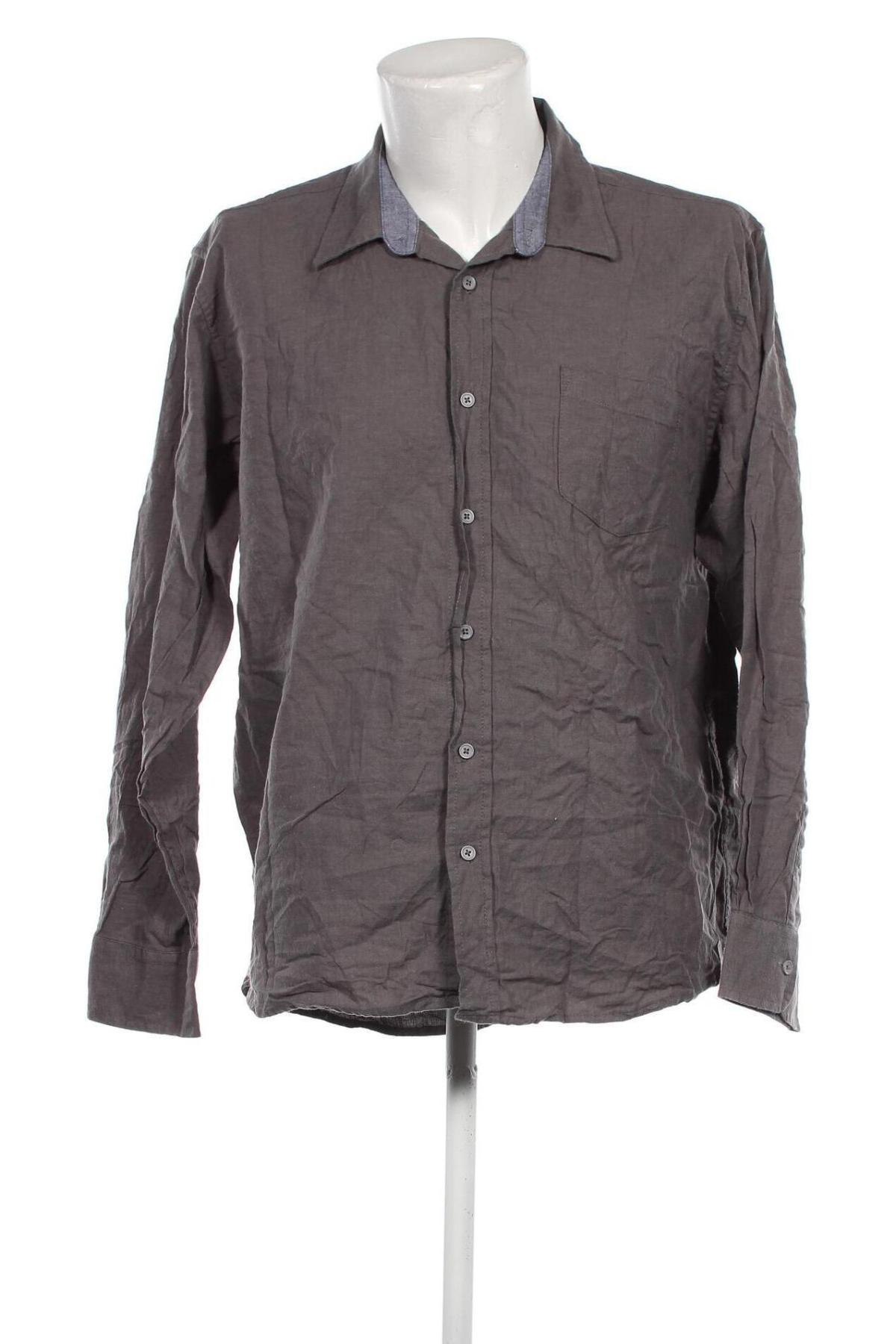 Ανδρικό πουκάμισο Watson's, Μέγεθος XXL, Χρώμα Γκρί, Τιμή 4,63 €
