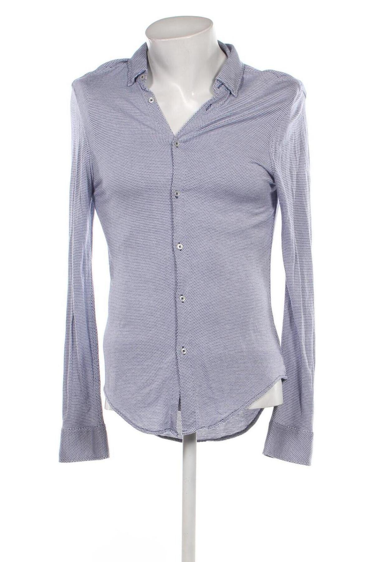 Ανδρικό πουκάμισο Zara Man, Μέγεθος L, Χρώμα Μπλέ, Τιμή 10,74 €