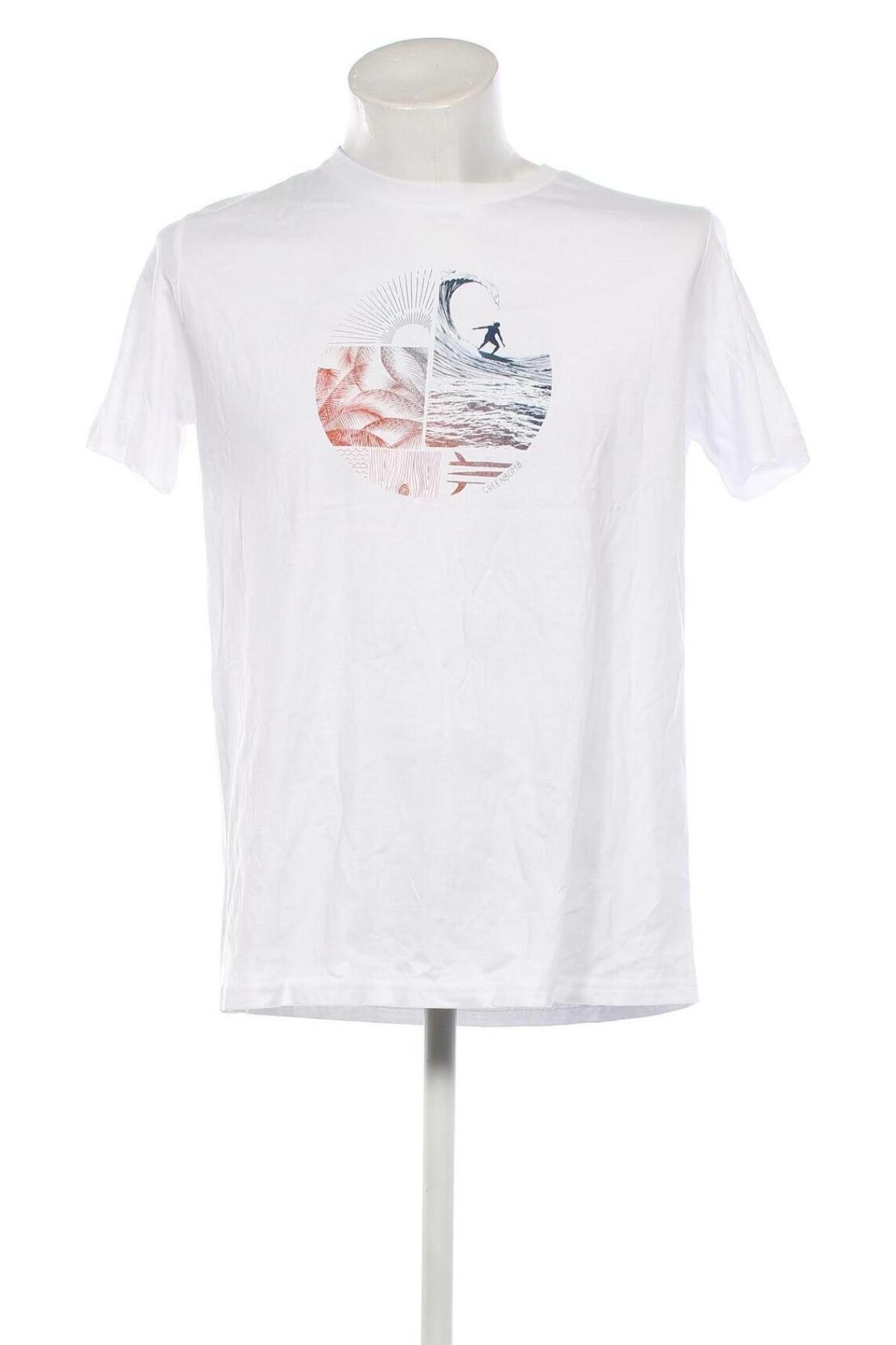 Herren T-Shirt Greenbomb, Größe L, Farbe Weiß, Preis 15,98 €