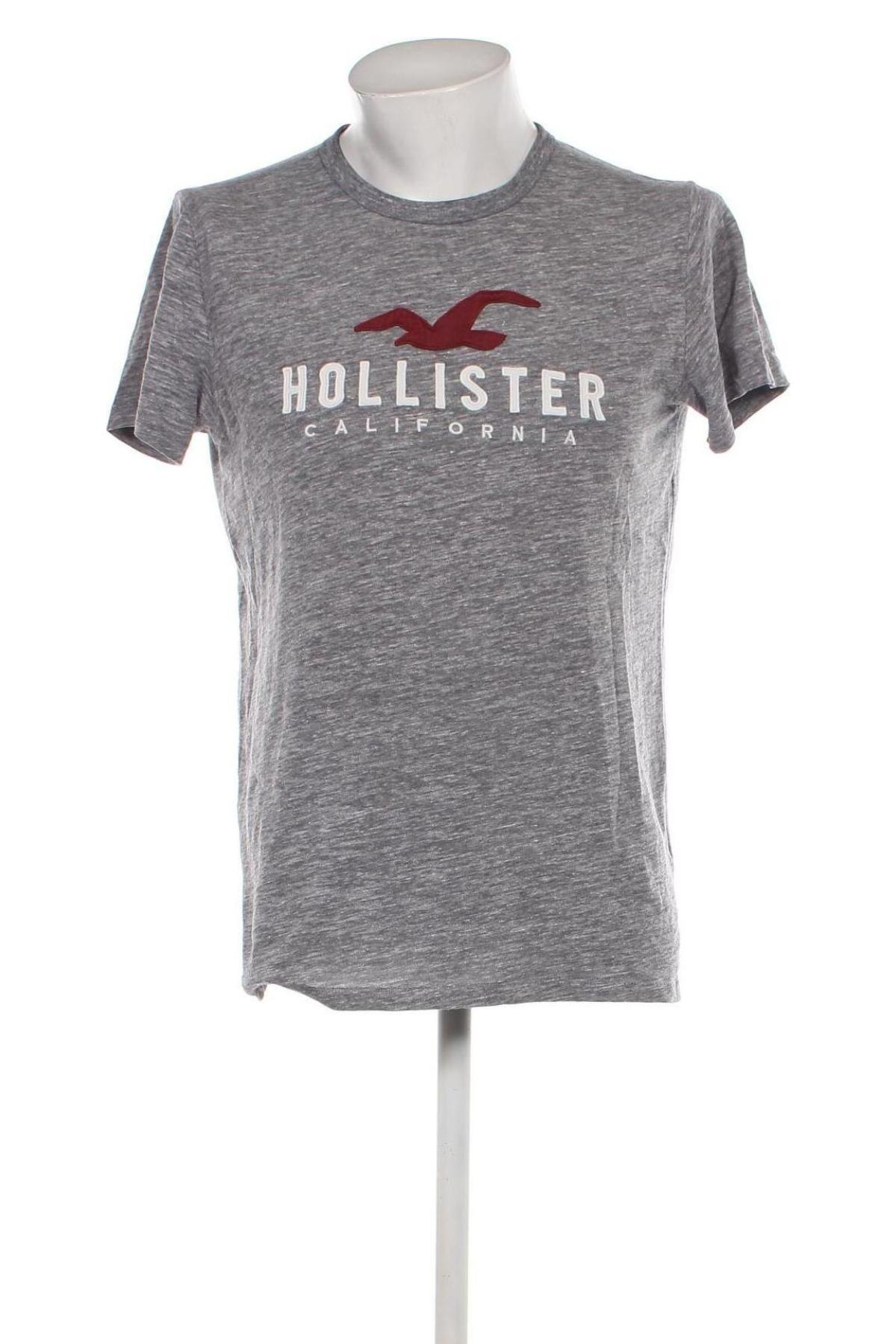 Tricou de bărbați Hollister, Mărime M, Culoare Gri, Preț 34,91 Lei