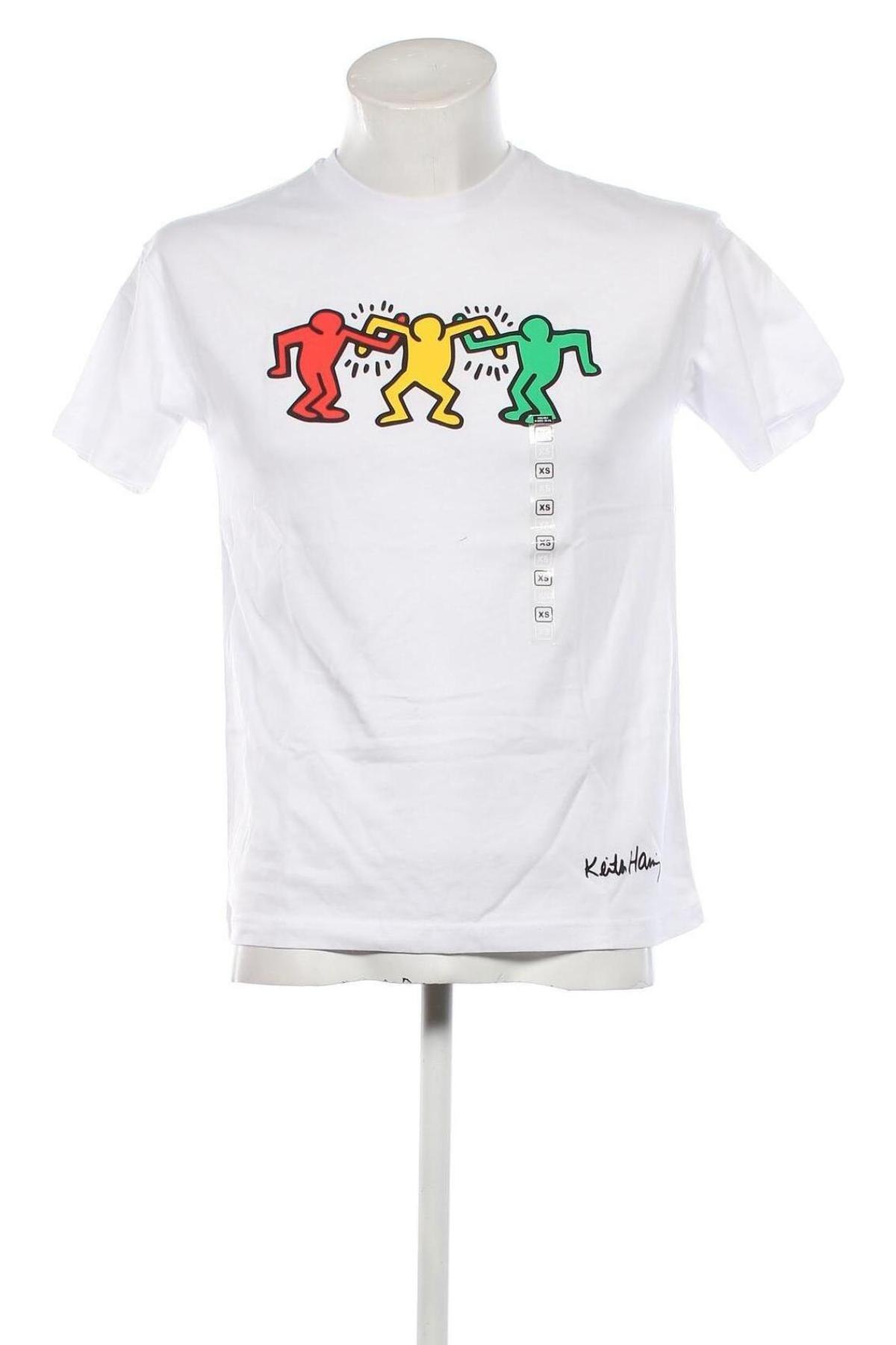 Мъжка тениска Keith Haring, Размер XS, Цвят Бял, Цена 31,00 лв.