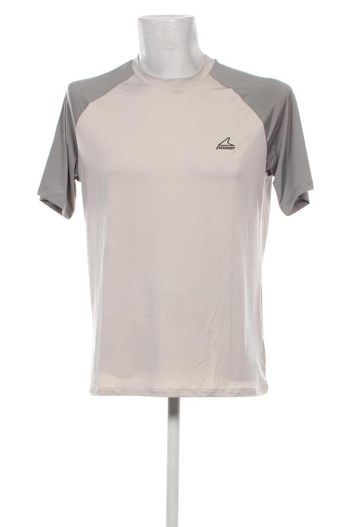 Ανδρικό t-shirt POWER, Μέγεθος XL, Χρώμα Γκρί, Τιμή 8,91 €