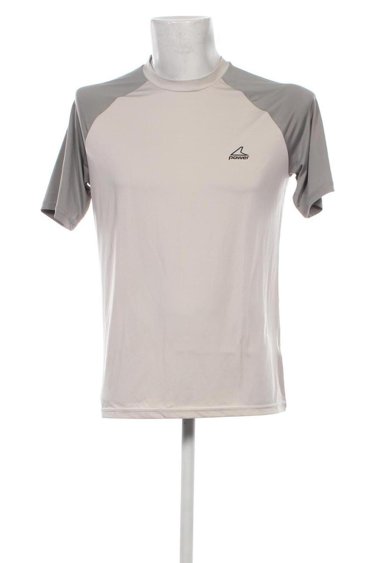 Ανδρικό t-shirt POWER, Μέγεθος L, Χρώμα Γκρί, Τιμή 8,91 €
