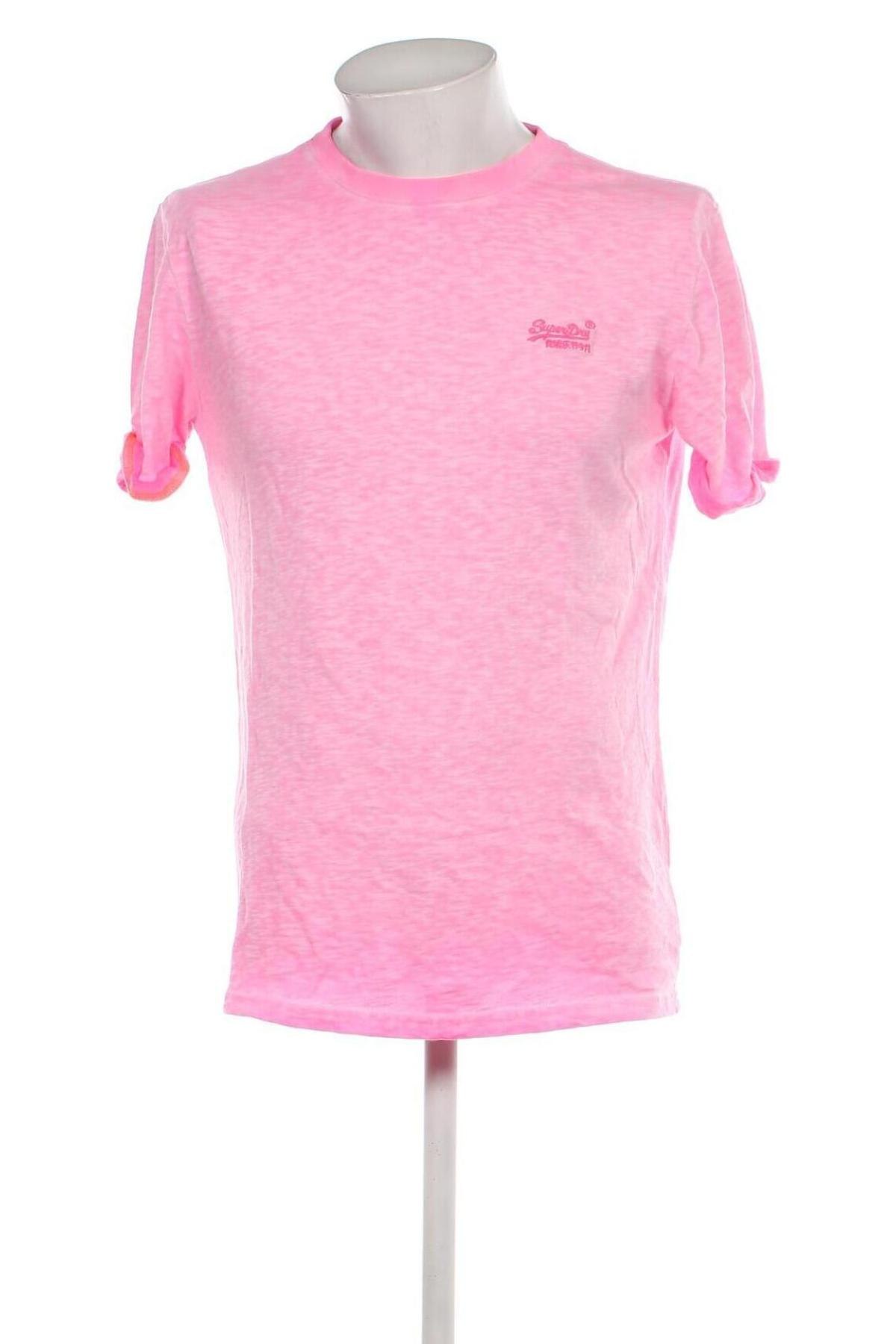 Ανδρικό t-shirt Superdry, Μέγεθος L, Χρώμα Ρόζ , Τιμή 9,00 €
