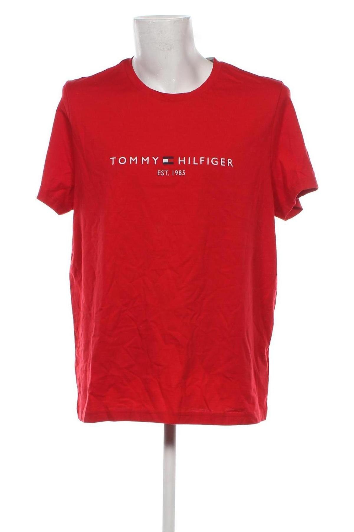 Pánské tričko  Tommy Hilfiger, Velikost 3XL, Barva Červená, Cena  1 043,00 Kč