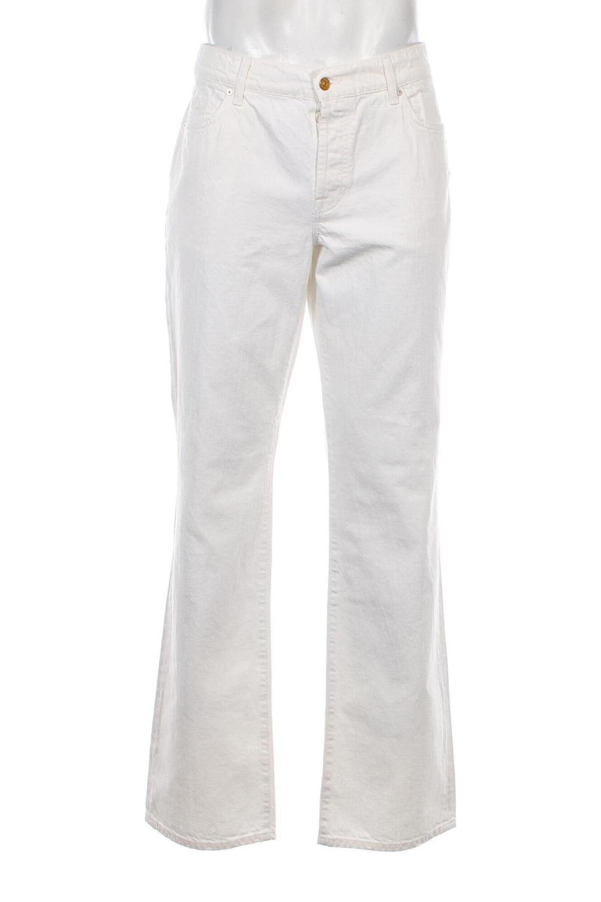 Męskie jeansy 7 For All Mankind, Rozmiar XL, Kolor Biały, Cena 400,41 zł
