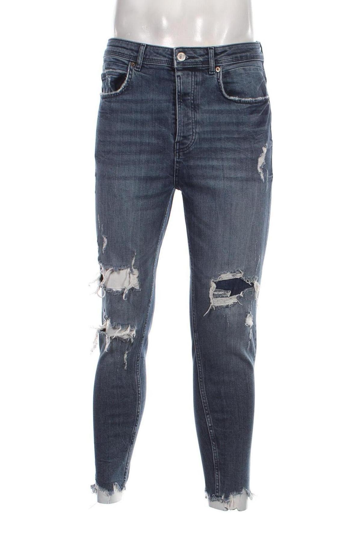 Pánske džínsy  Zara, Veľkosť M, Farba Modrá, Cena  13,81 €
