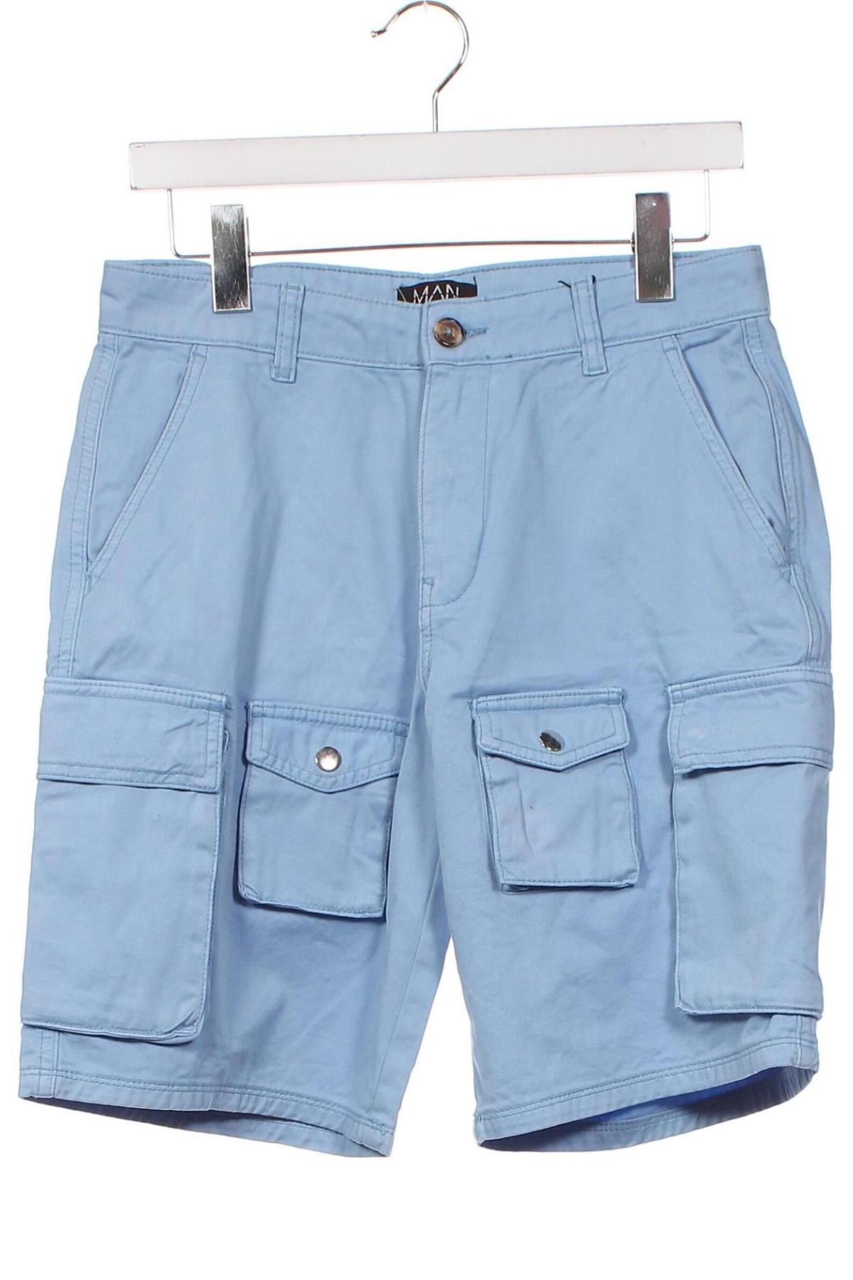 Ανδρικό κοντό παντελόνι Boohoo, Μέγεθος M, Χρώμα Μπλέ, Τιμή 20,47 €