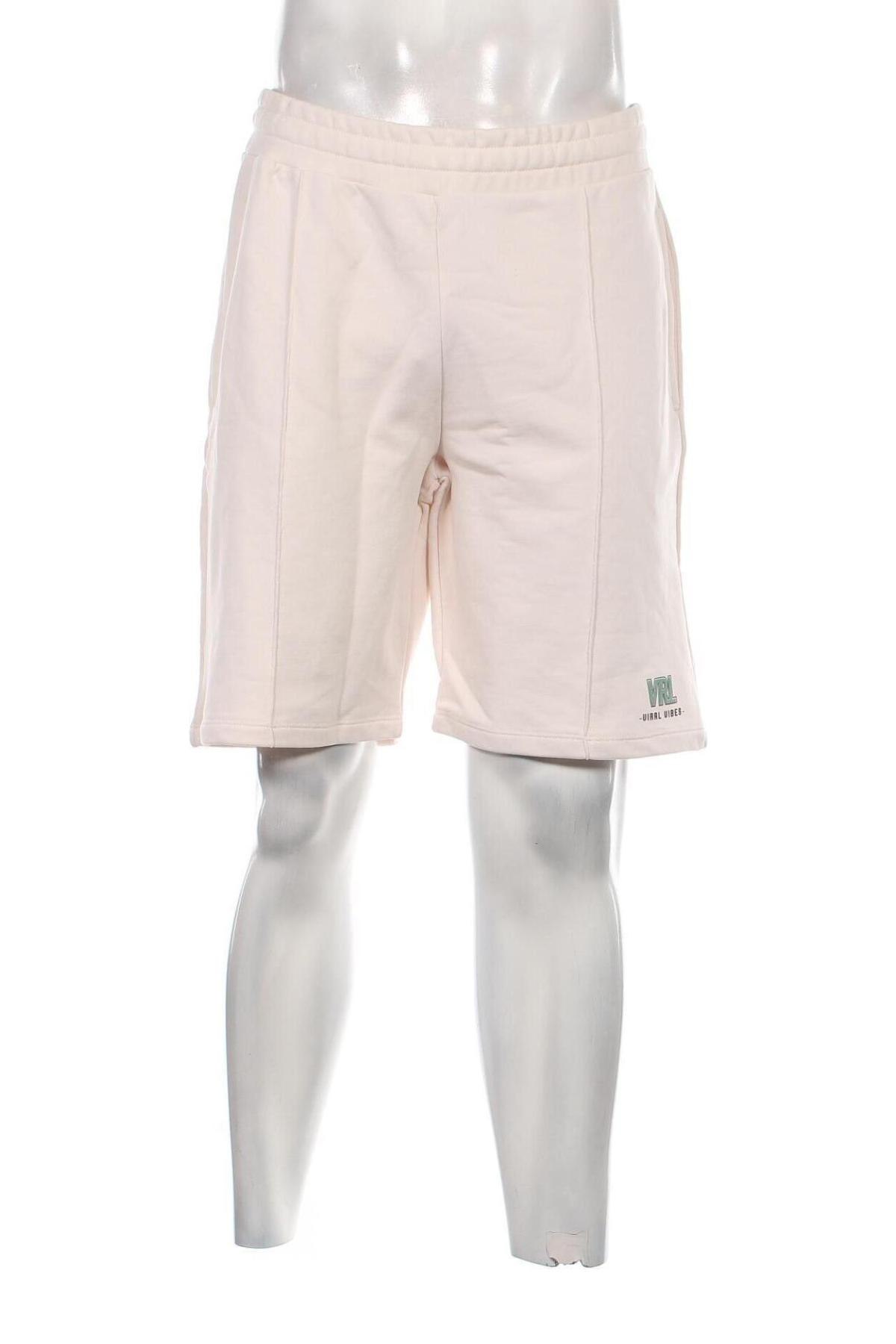Ανδρικό κοντό παντελόνι Viral Vibes, Μέγεθος XL, Χρώμα Εκρού, Τιμή 31,96 €