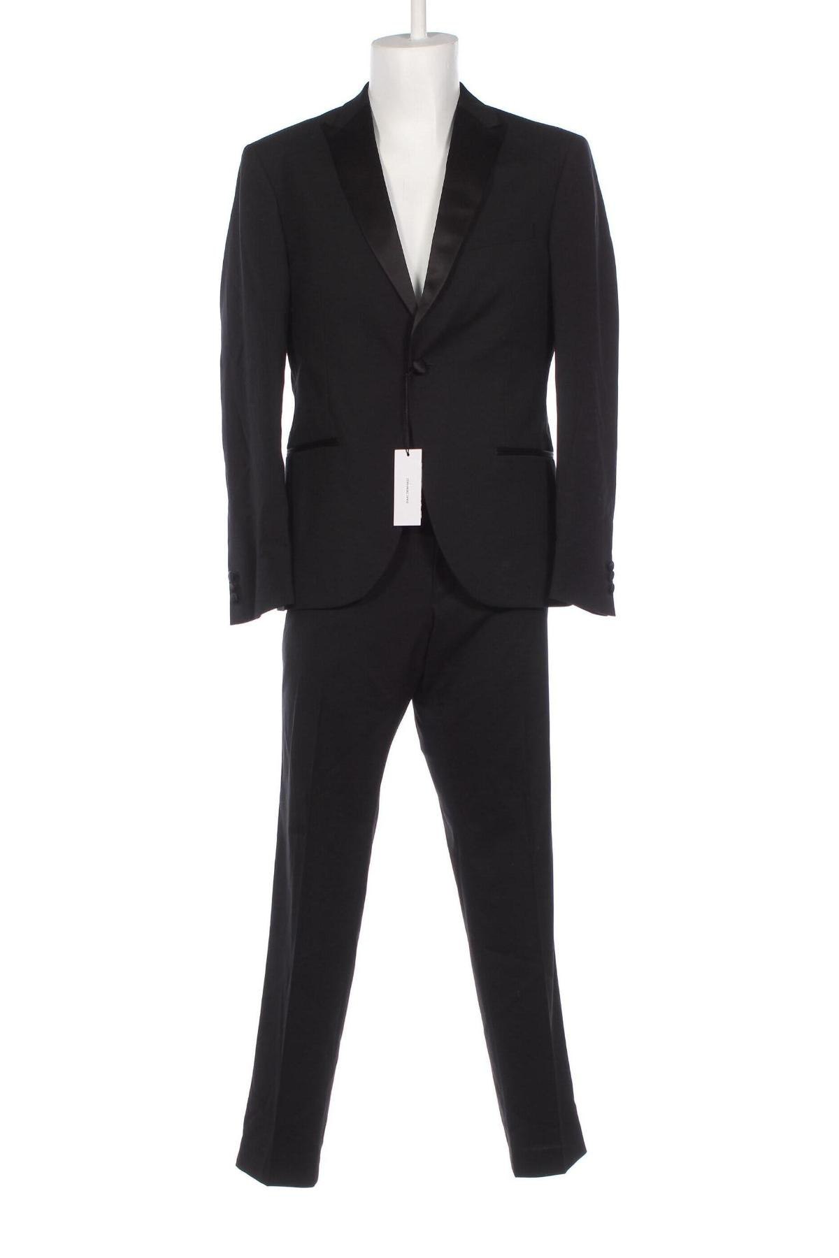 Мъжки костюм Isaac Dewhirst, Размер L, Цвят Черен, Цена 240,00 лв.