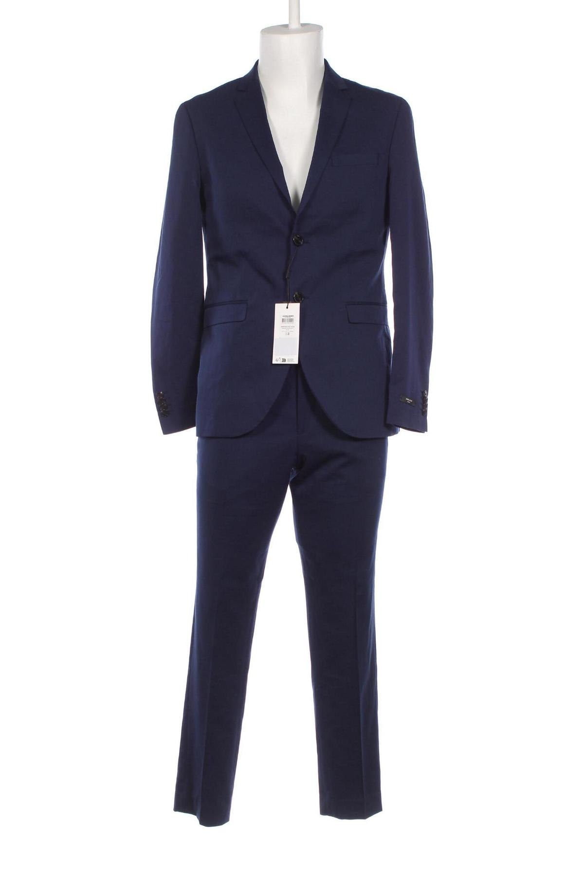 Ανδρικό κοστούμι Jack & Jones, Μέγεθος M, Χρώμα Μπλέ, Τιμή 96,39 €