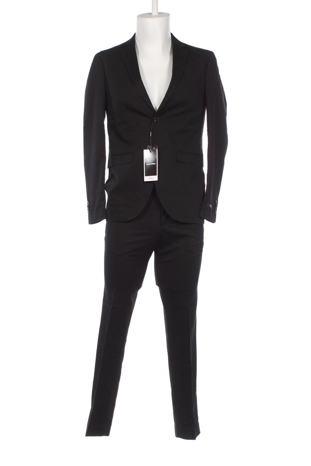 Ανδρικό κοστούμι Jack & Jones, Μέγεθος M, Χρώμα Μαύρο, Τιμή 85,79 €