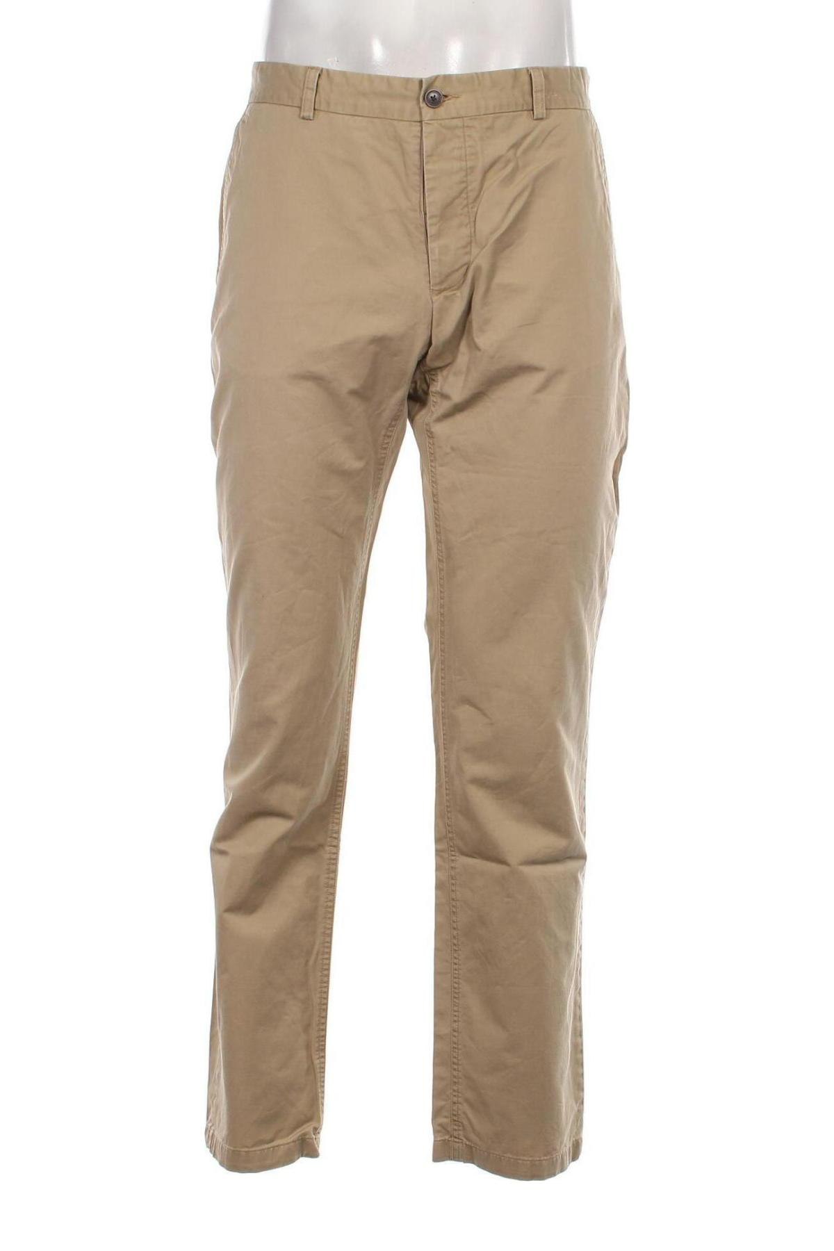 Мъжки панталон H&M, Размер L, Цвят Бежов, Цена 14,08 лв.