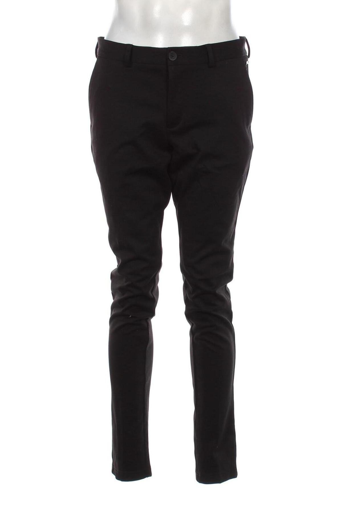 Мъжки панталон Jack & Jones, Размер M, Цвят Черен, Цена 8,20 лв.