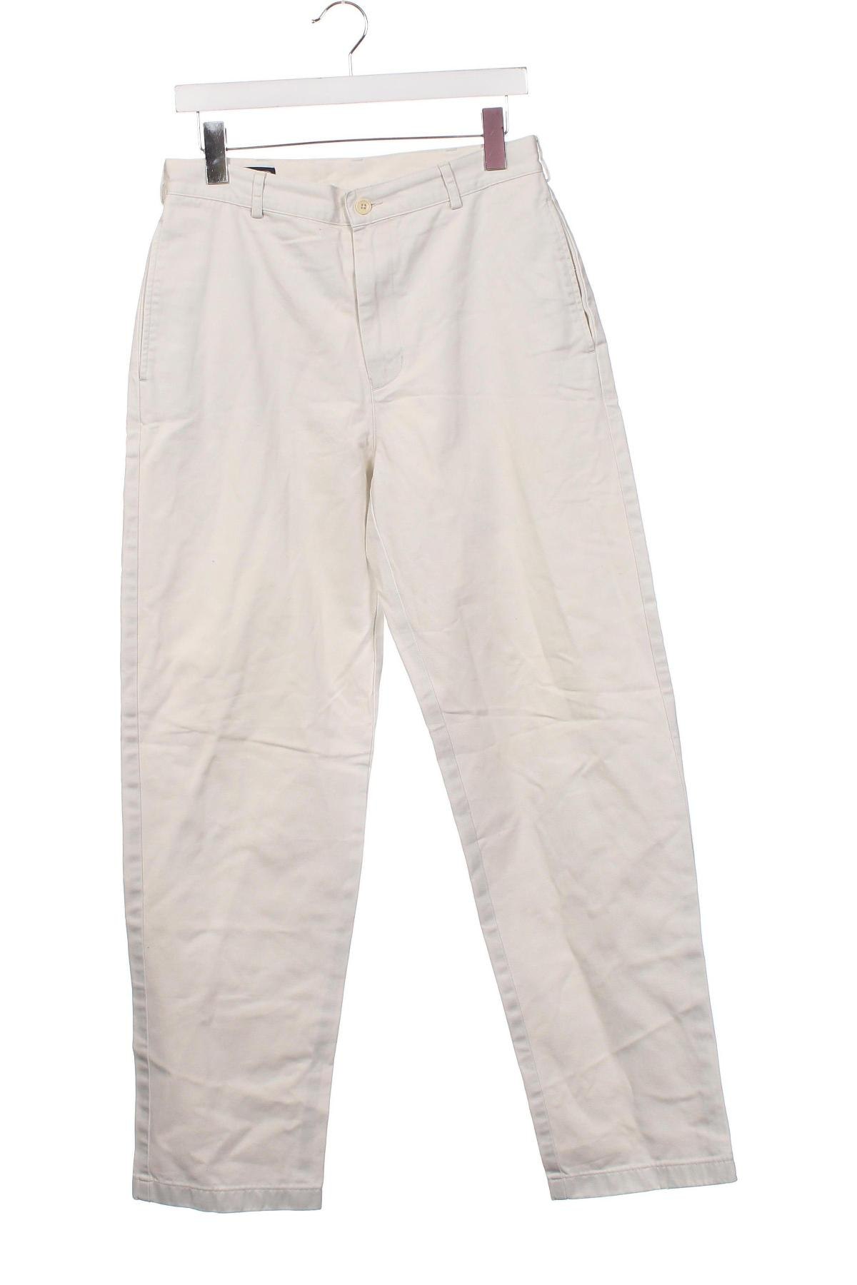 Pantaloni de bărbați Land's End, Mărime S, Culoare Alb, Preț 134,87 Lei