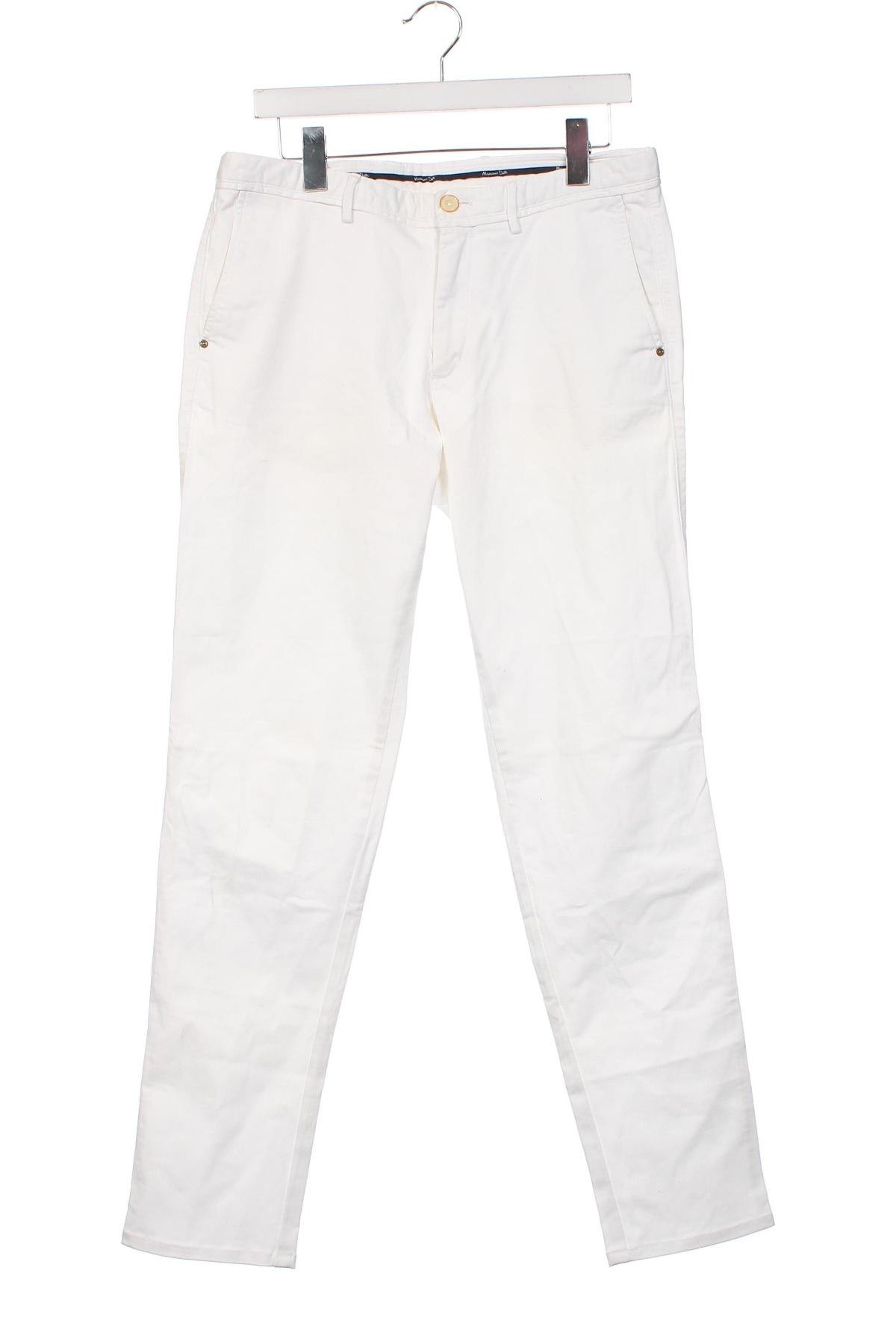 Ανδρικό παντελόνι Massimo Dutti, Μέγεθος L, Χρώμα Λευκό, Τιμή 85,04 €