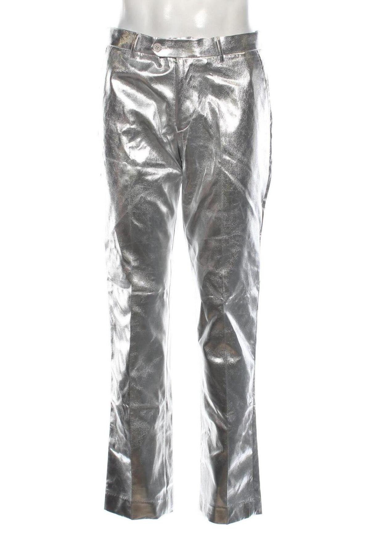 Ανδρικό παντελόνι Oppo Suits, Μέγεθος M, Χρώμα Ασημί, Τιμή 5,38 €