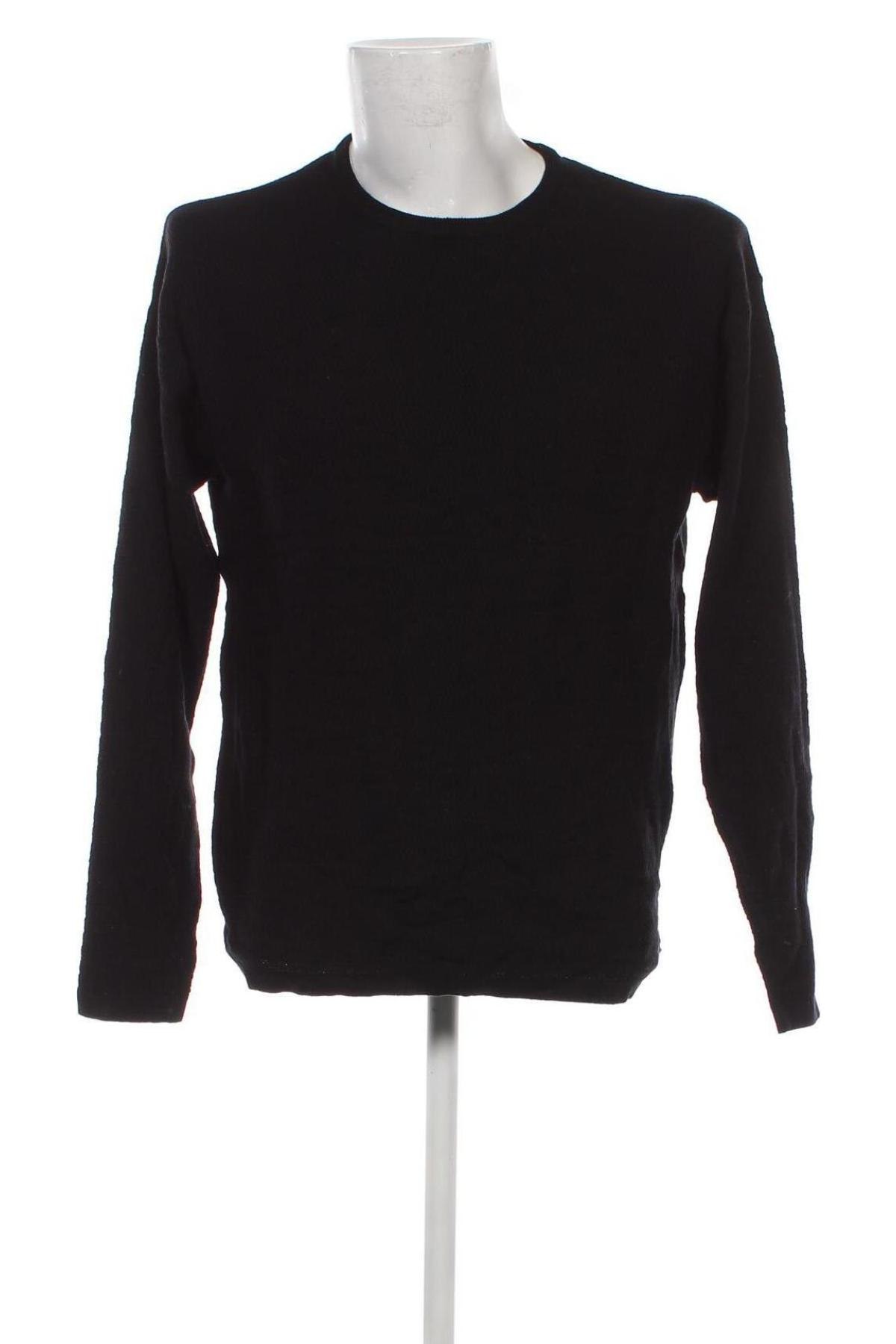 Мъжки пуловер, Размер L, Цвят Черен, Цена 23,46 лв.