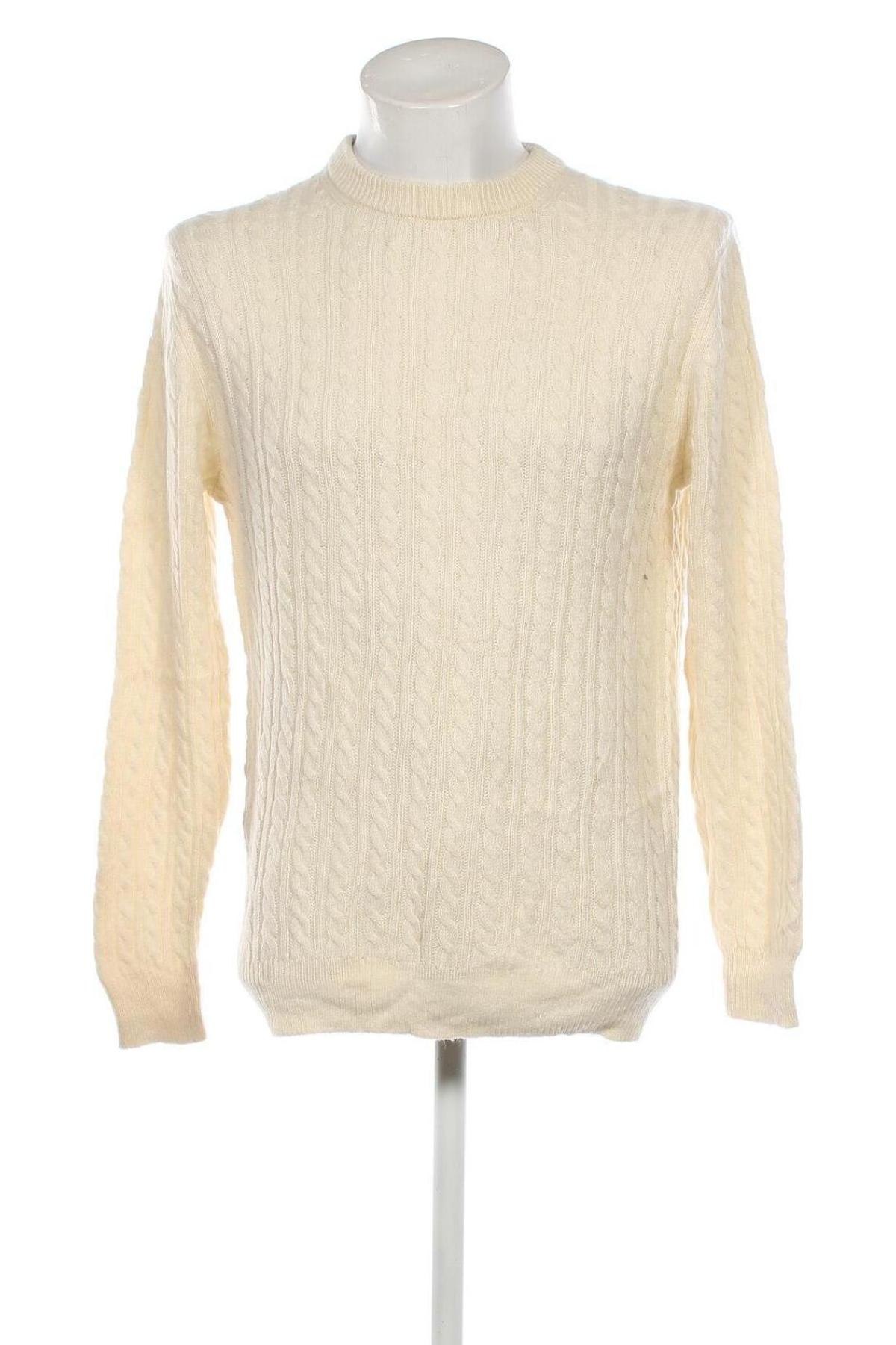 Мъжки пуловер, Размер M, Цвят Екрю, Цена 8,99 лв.
