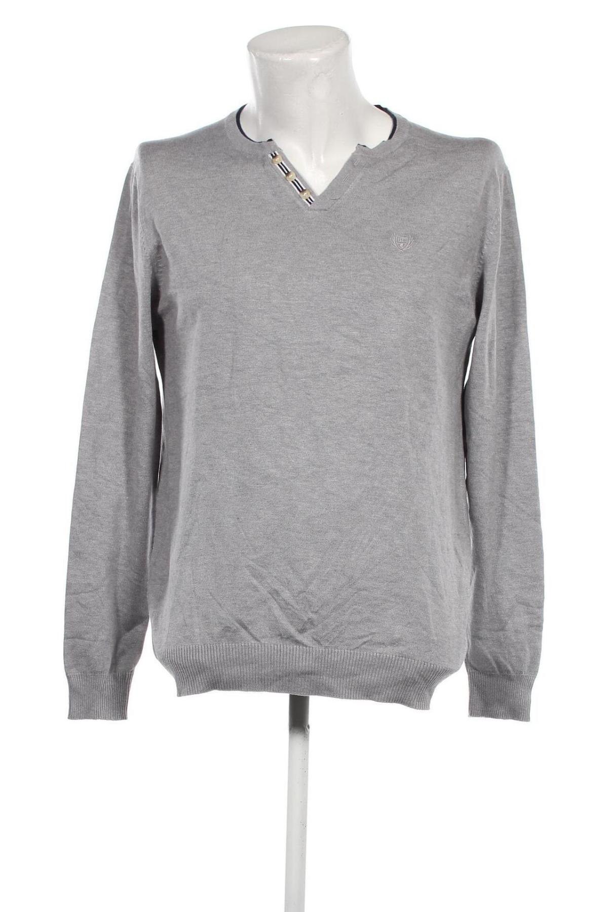 Herrenpullover Benson & Cherry, Größe L, Farbe Grau, Preis € 7,99