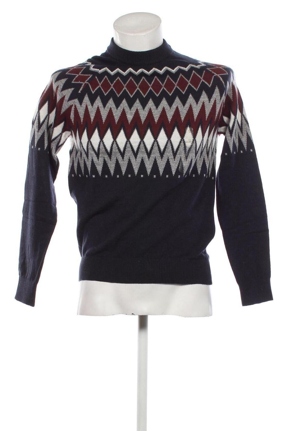 Мъжки пуловер Celio, Размер S, Цвят Многоцветен, Цена 21,62 лв.