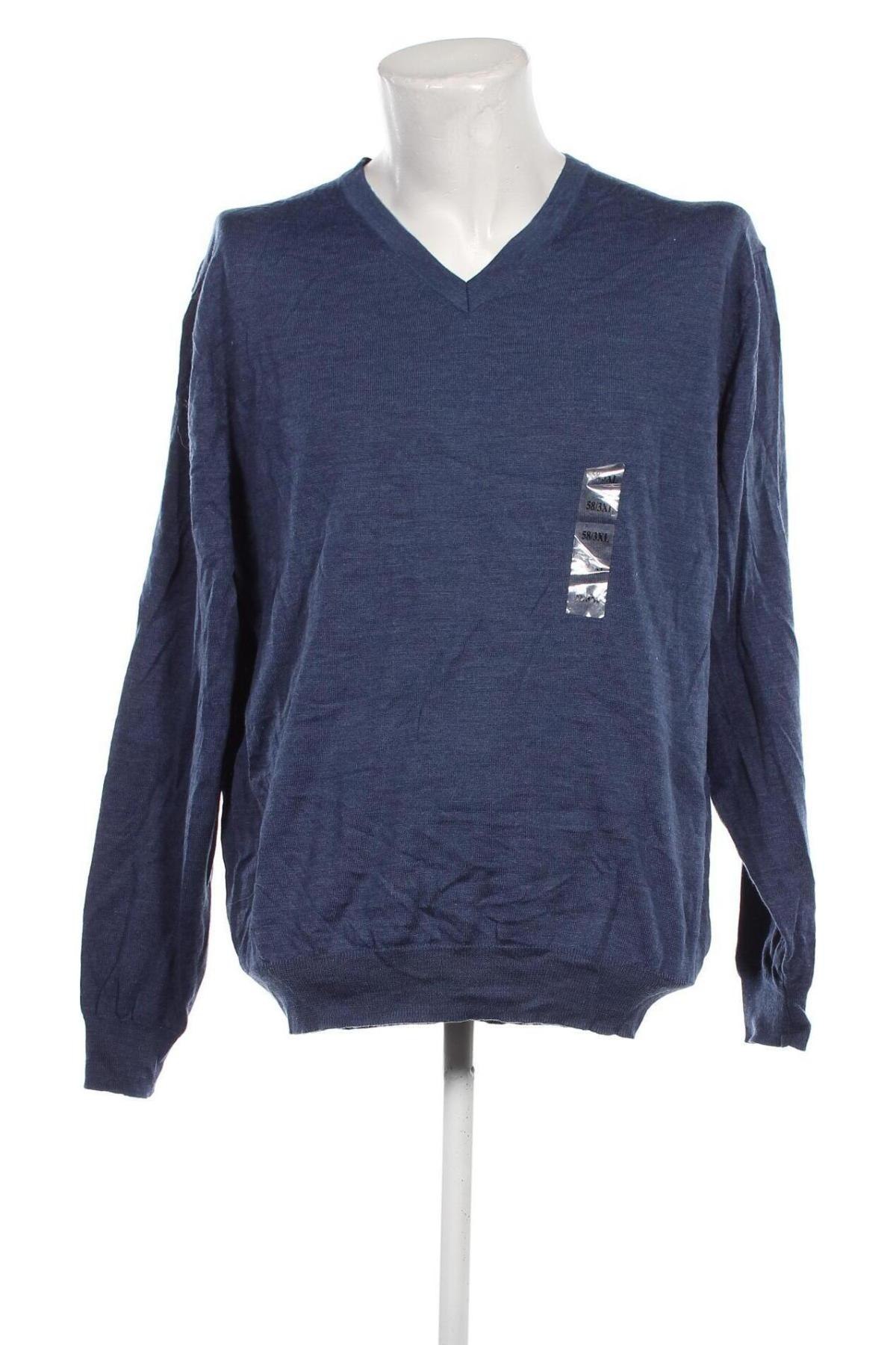 Ανδρικό πουλόβερ Christian Berg, Μέγεθος 3XL, Χρώμα Μπλέ, Τιμή 12,17 €