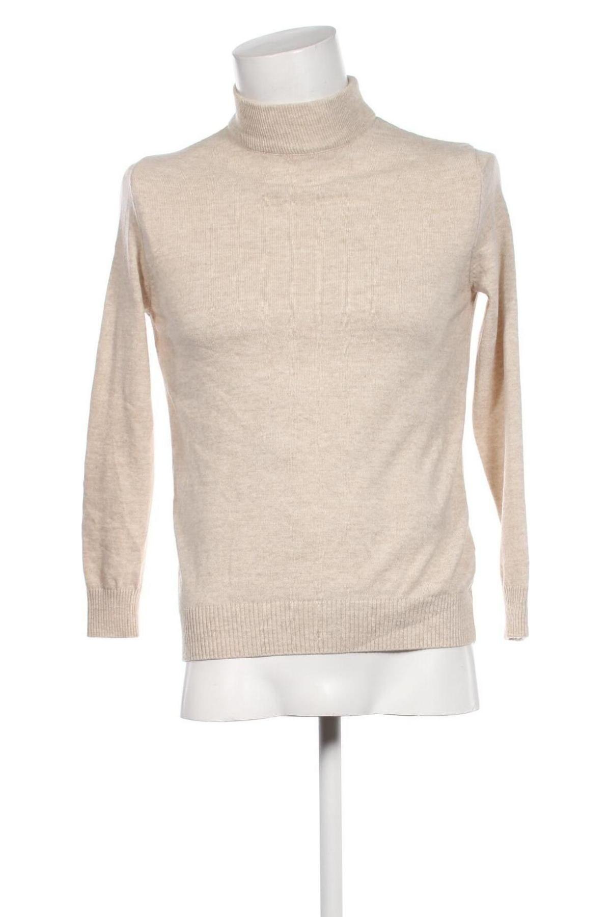 Herrenpullover Defacto, Größe S, Farbe Ecru, Preis 5,25 €