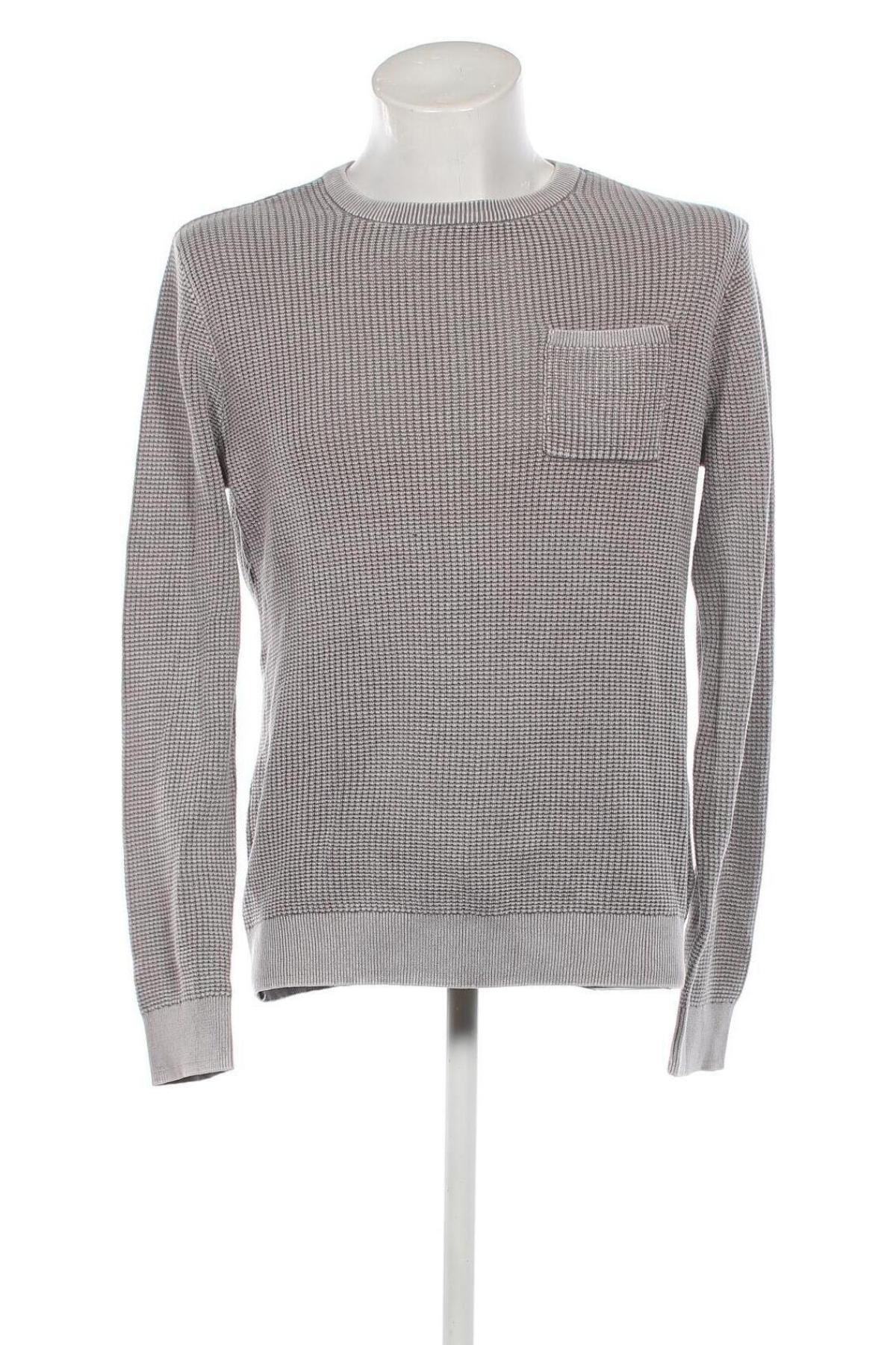 Ανδρικό πουλόβερ Jean Pascale, Μέγεθος M, Χρώμα Γκρί, Τιμή 6,28 €