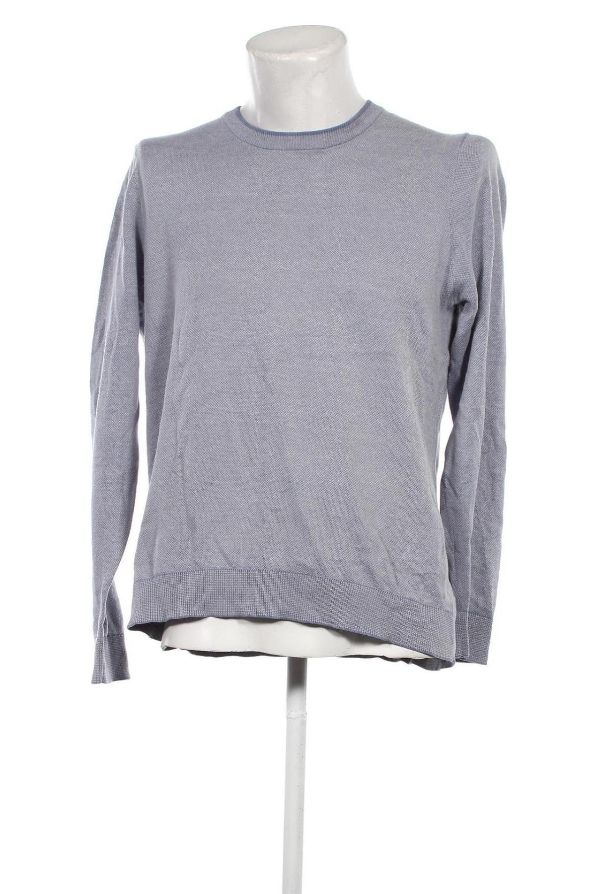 Мъжки пуловер Marks & Spencer, Размер L, Цвят Син, Цена 13,77 лв.