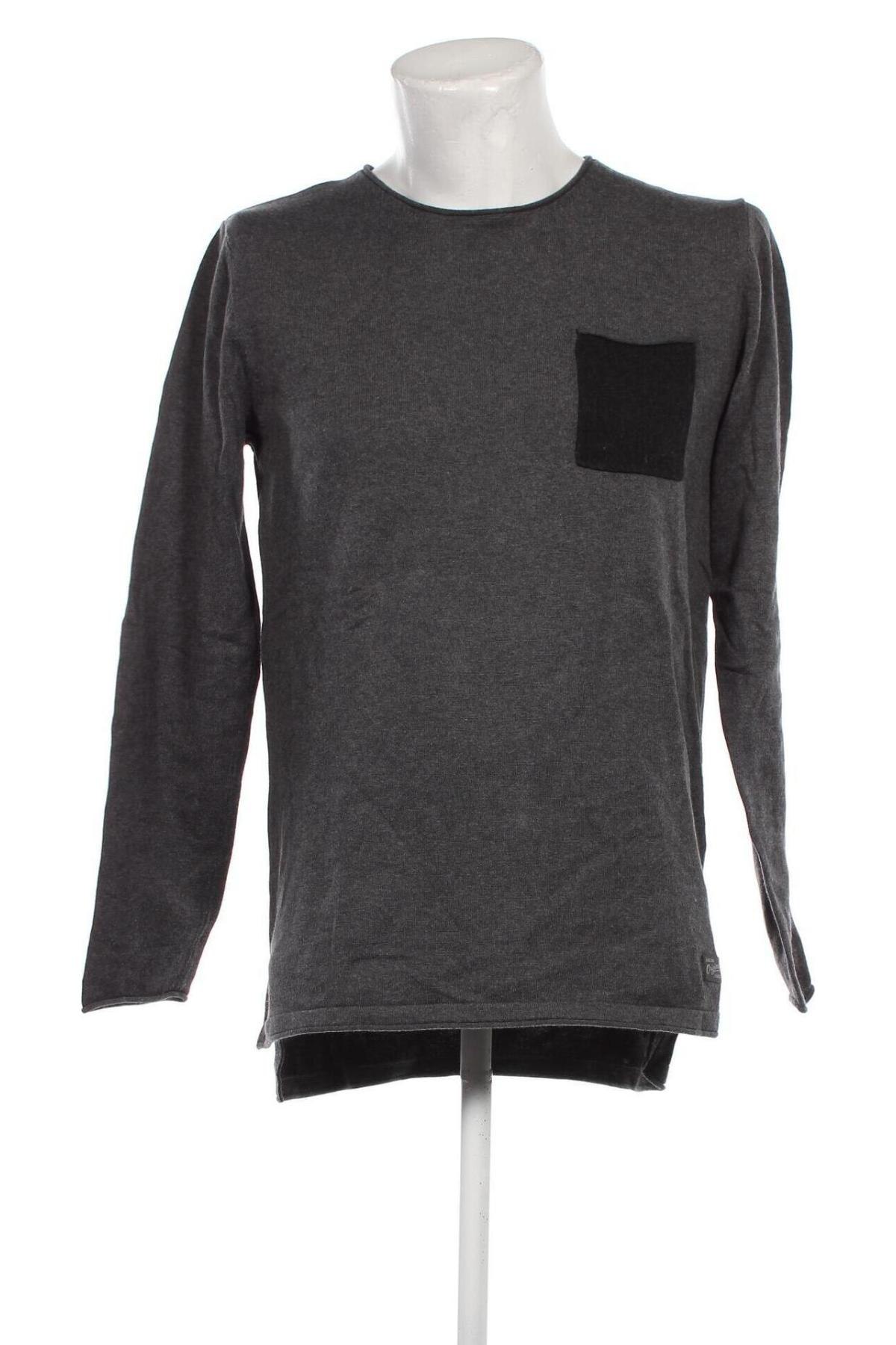 Ανδρικό πουλόβερ Originals By Jack & Jones, Μέγεθος L, Χρώμα Γκρί, Τιμή 4,42 €