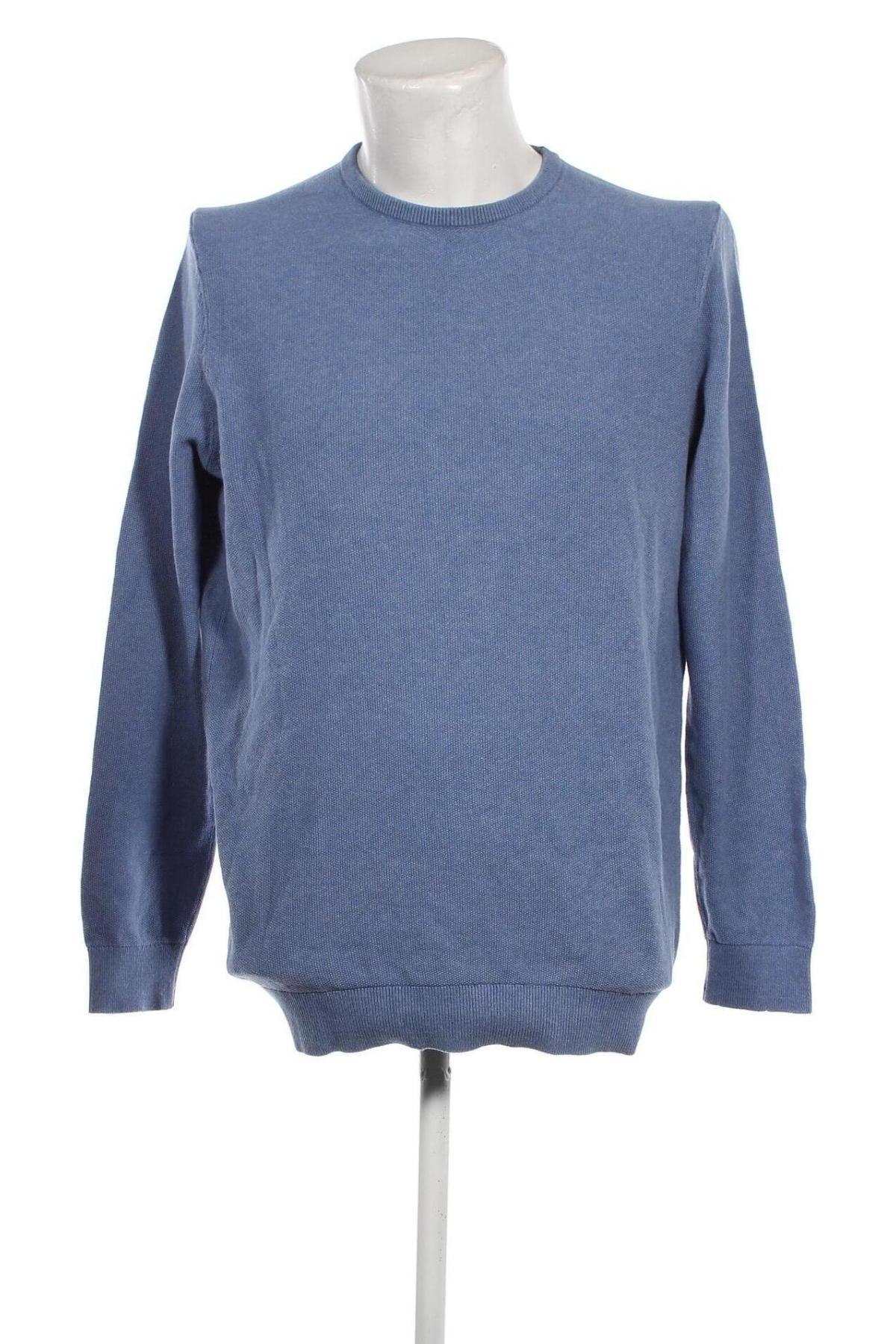 Ανδρικό πουλόβερ S.Oliver, Μέγεθος L, Χρώμα Μπλέ, Τιμή 21,03 €
