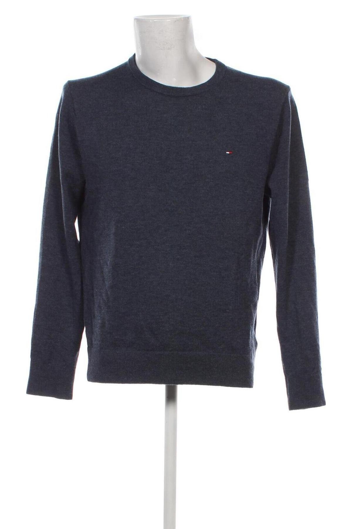 Męski sweter Tommy Hilfiger, Rozmiar L, Kolor Niebieski, Cena 214,94 zł