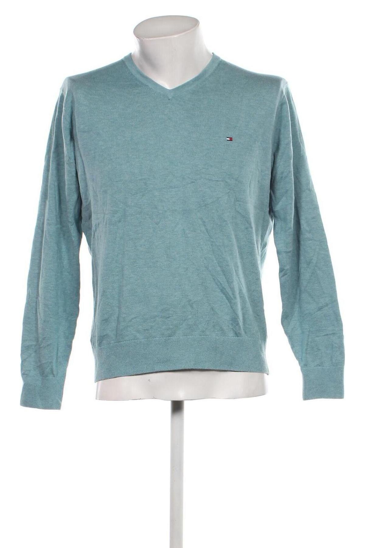 Herrenpullover Tommy Hilfiger, Größe L, Farbe Blau, Preis 55,44 €