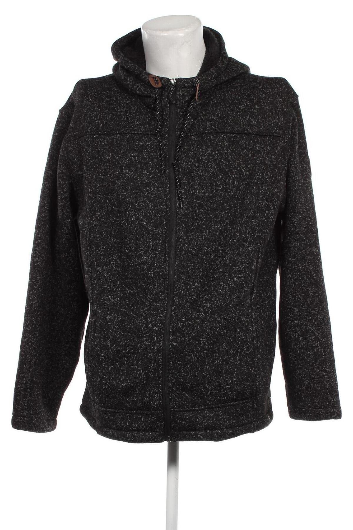 Herren Sweatshirt Free Country, Größe L, Farbe Schwarz, Preis 19,40 €