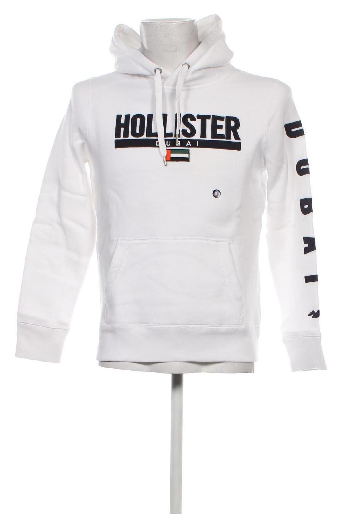 Herren Sweatshirt Hollister, Größe S, Farbe Weiß, Preis 16,78 €