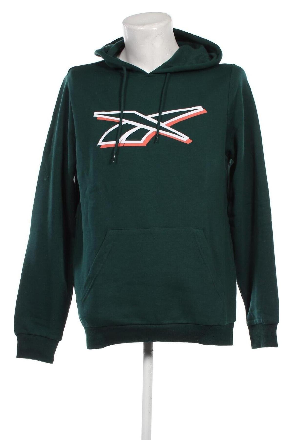 Herren Sweatshirt Reebok, Größe M, Farbe Grün, Preis € 16,62
