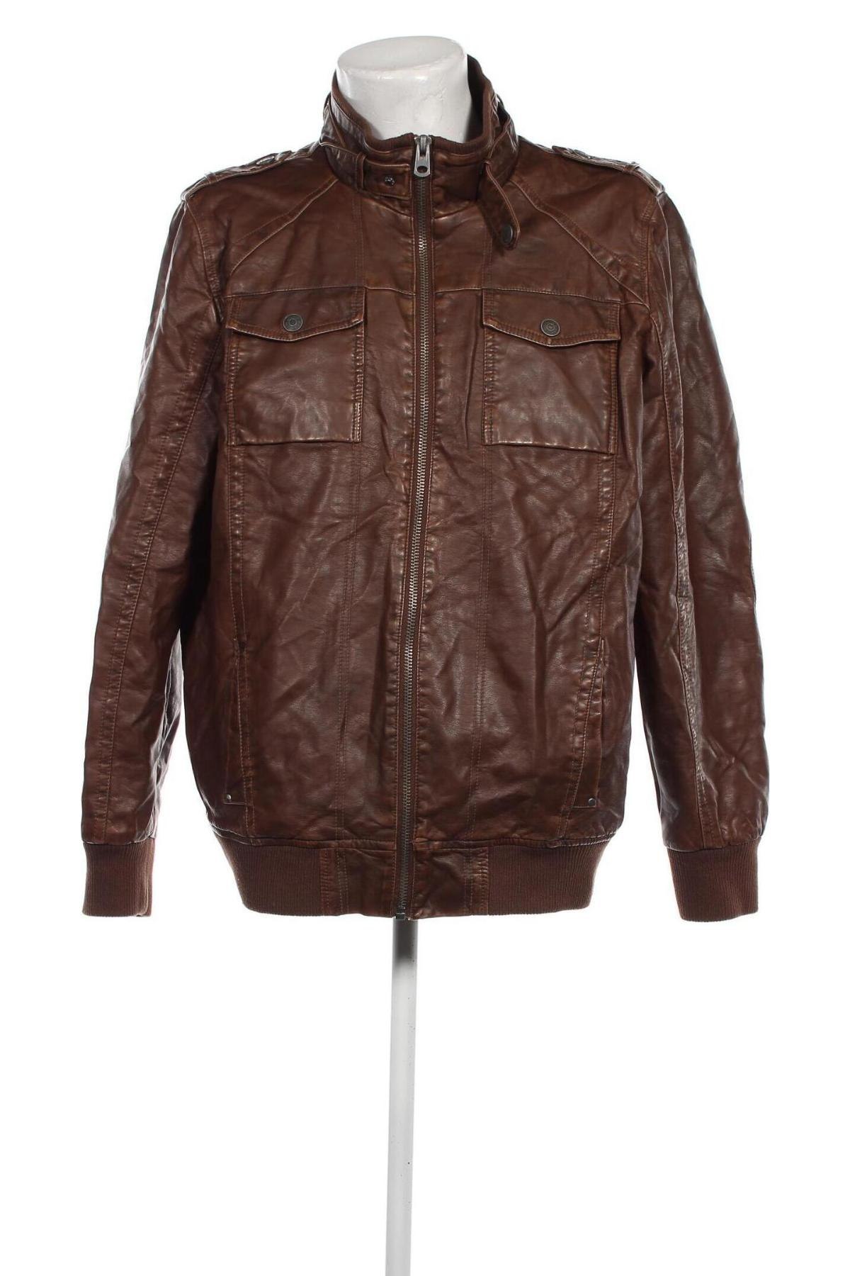 Herren Lederjacke Clockhouse, Größe XXL, Farbe Braun, Preis € 27,28