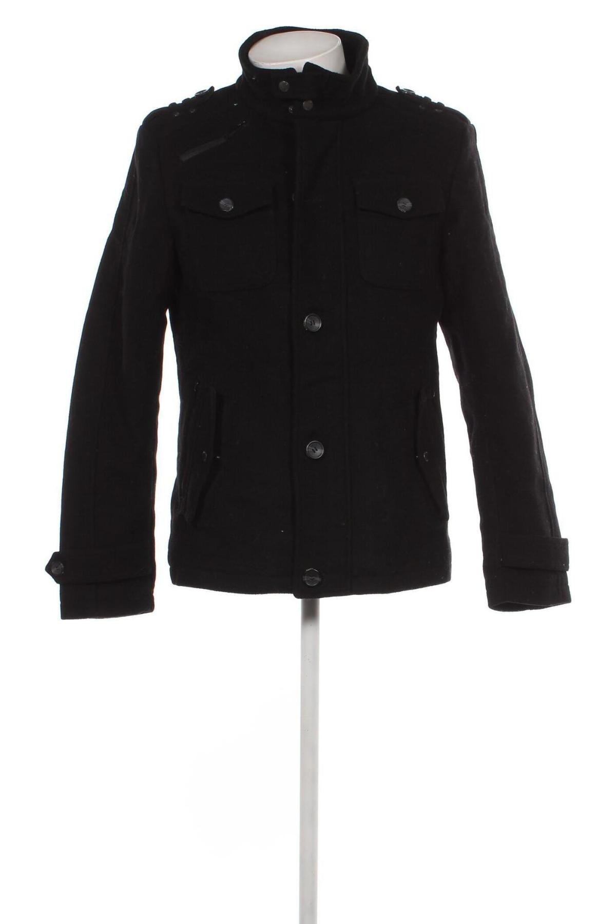 Ανδρικά παλτό Angelo Litrico, Μέγεθος M, Χρώμα Μαύρο, Τιμή 26,48 €